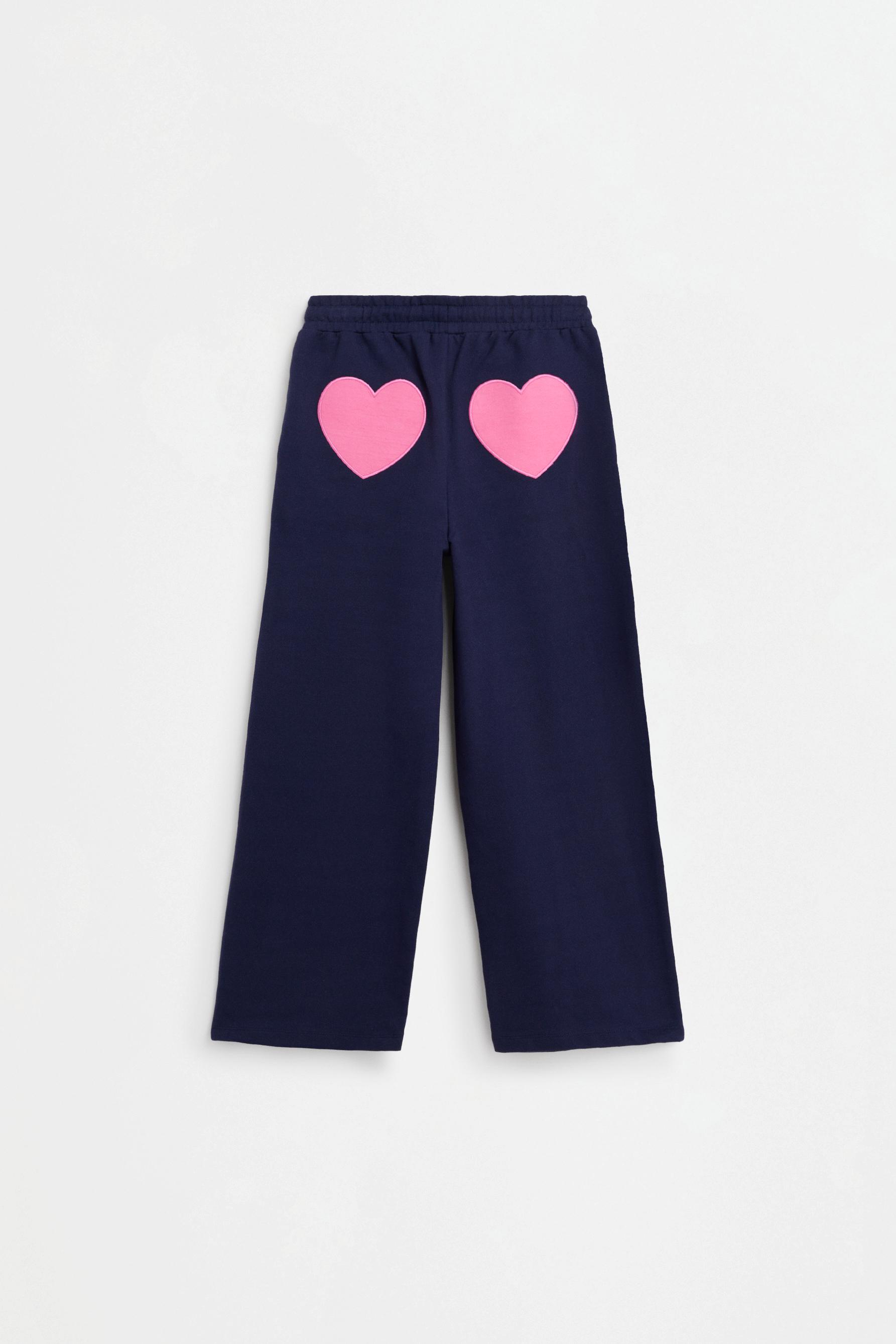 Stitch ©Disney plush wide-leg trousers — DARK BLUE