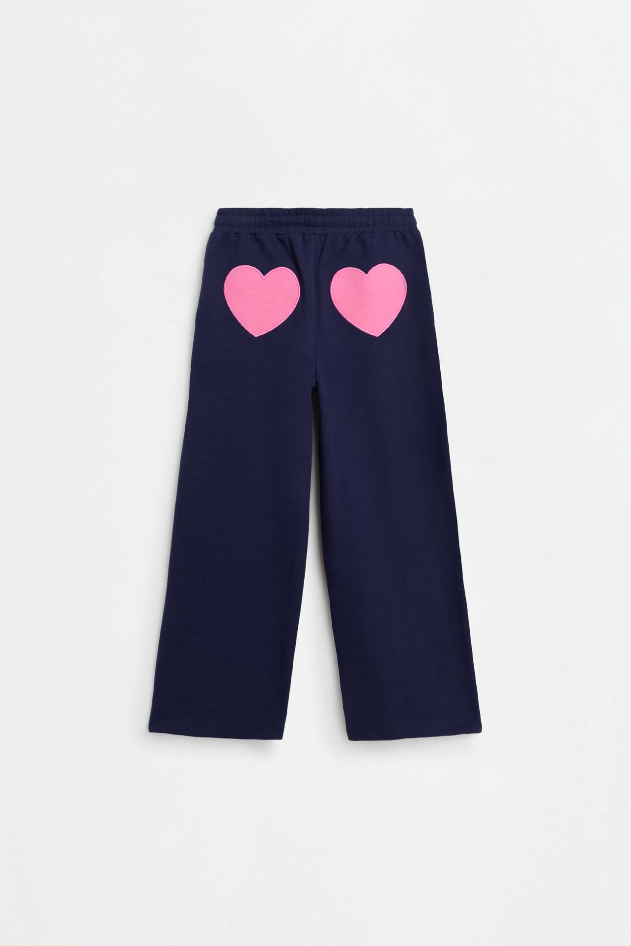 Stitch ©Disney plush wide-leg trousers — DARK BLUE