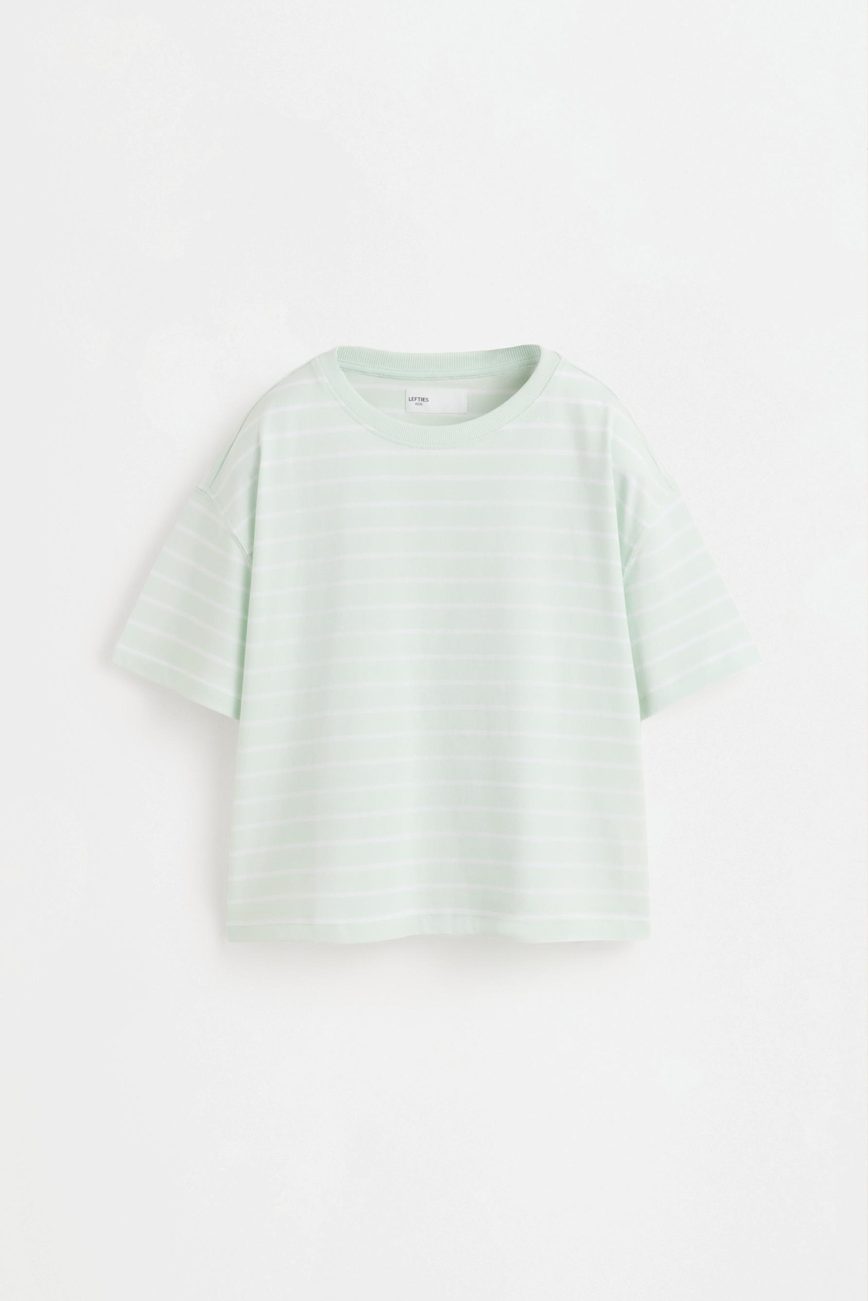 Striped T-shirt — WATER BLUE