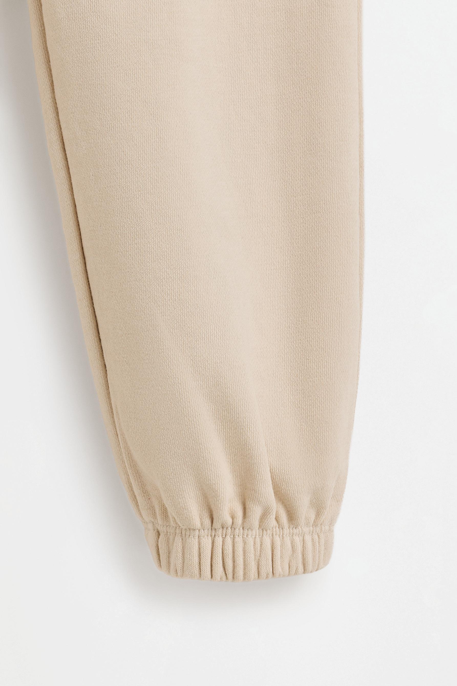 Solid plush trousers — GREY