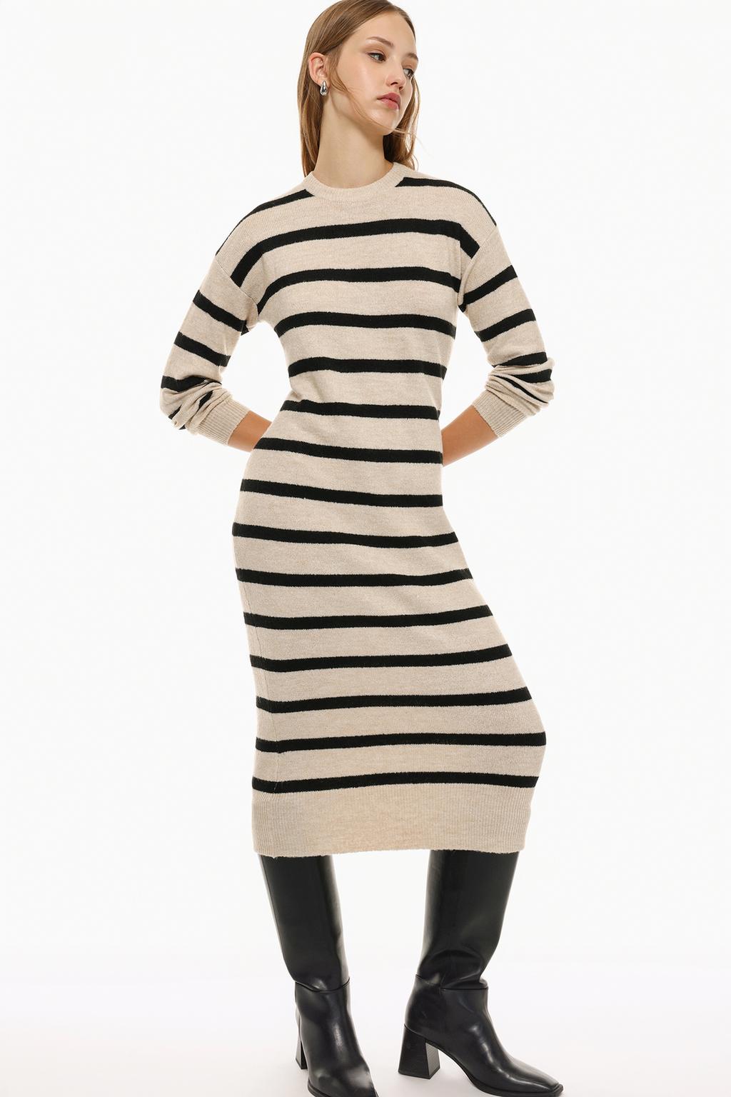 Foamy midi dress