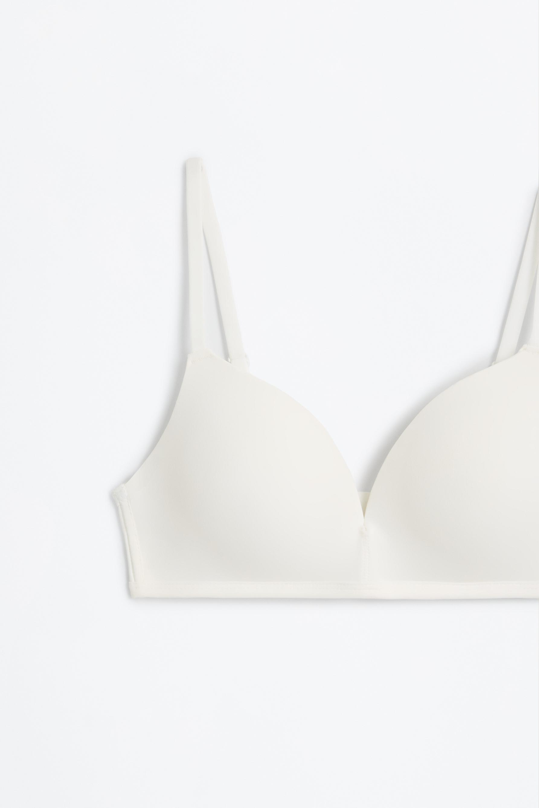 Microfibre classic pre-shaped bra — WHITE