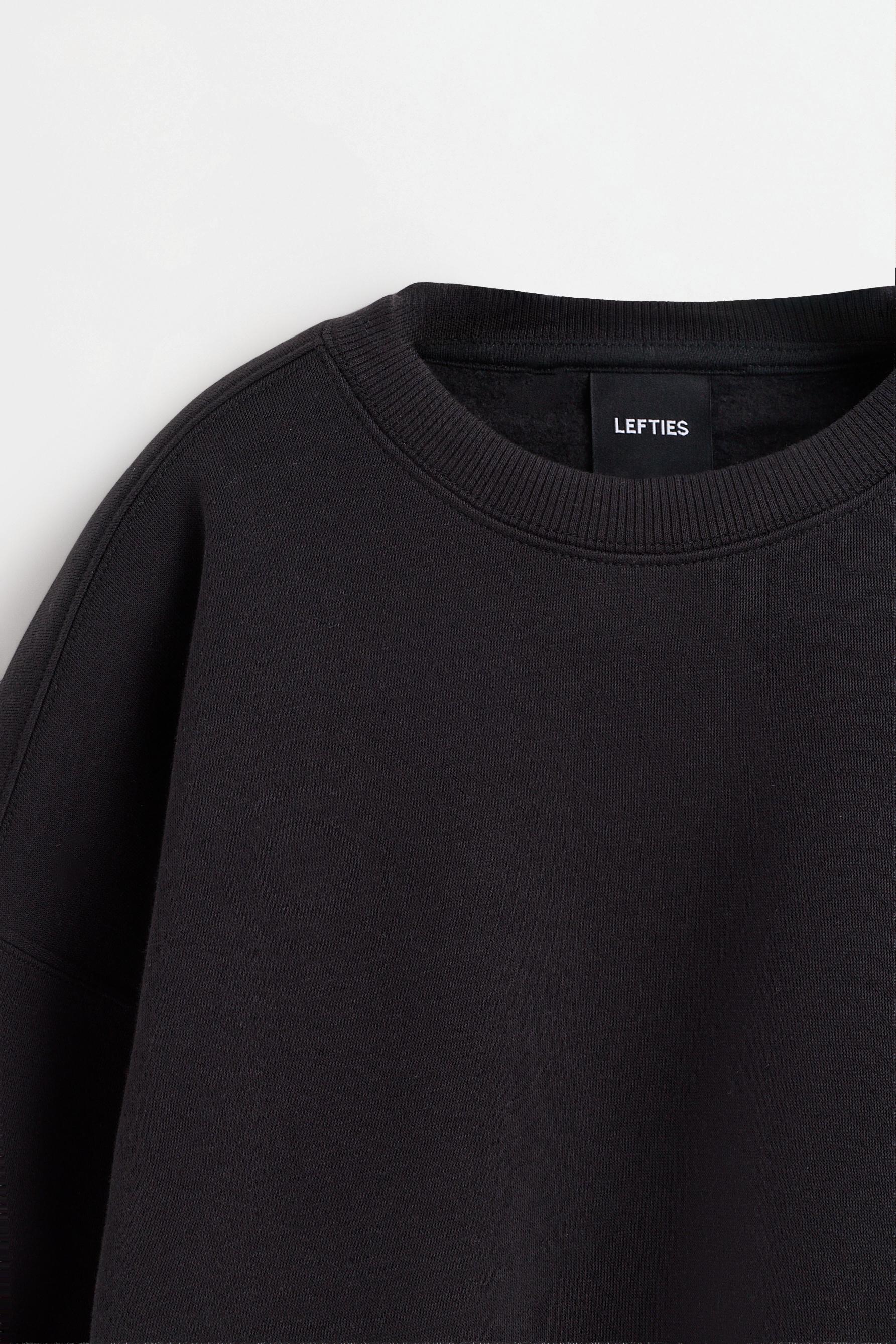 Basic tracksuit sweatshirt — BLACK