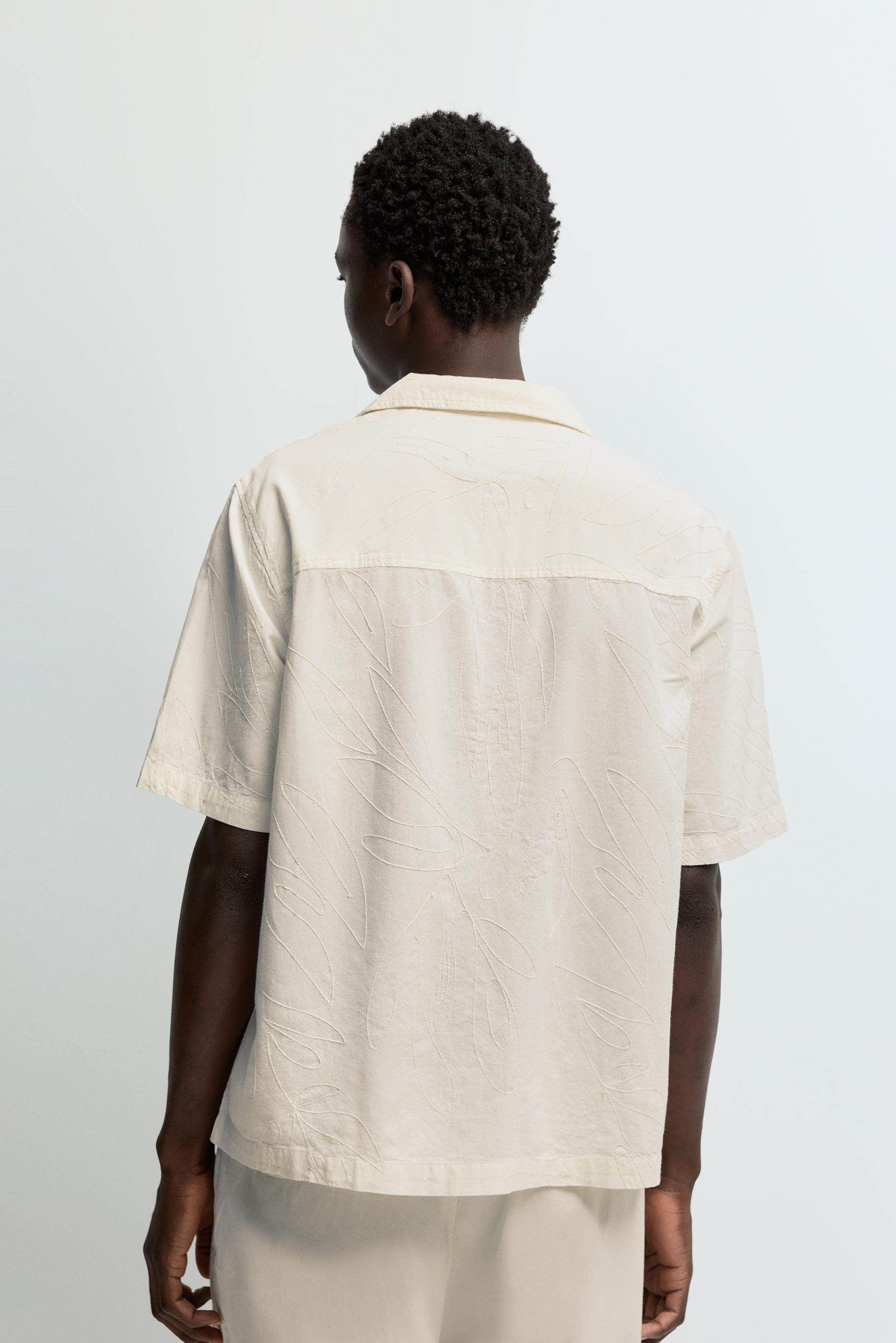 Embroidered Shirt — OFF WHITE