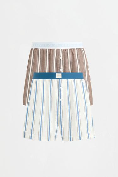 2-Pack striped boxer briefs — BROWN 6