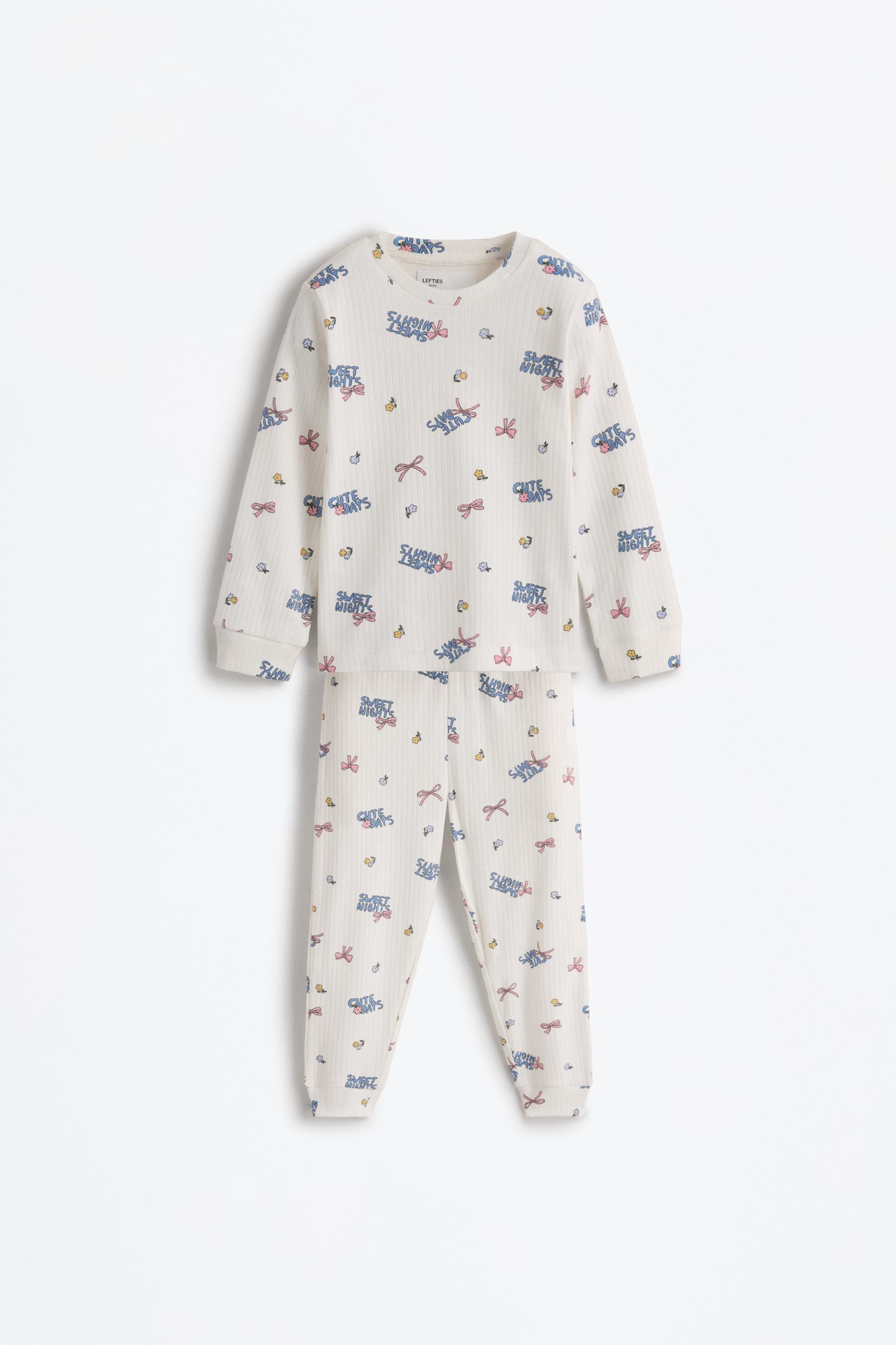 Pijama canalé estampado