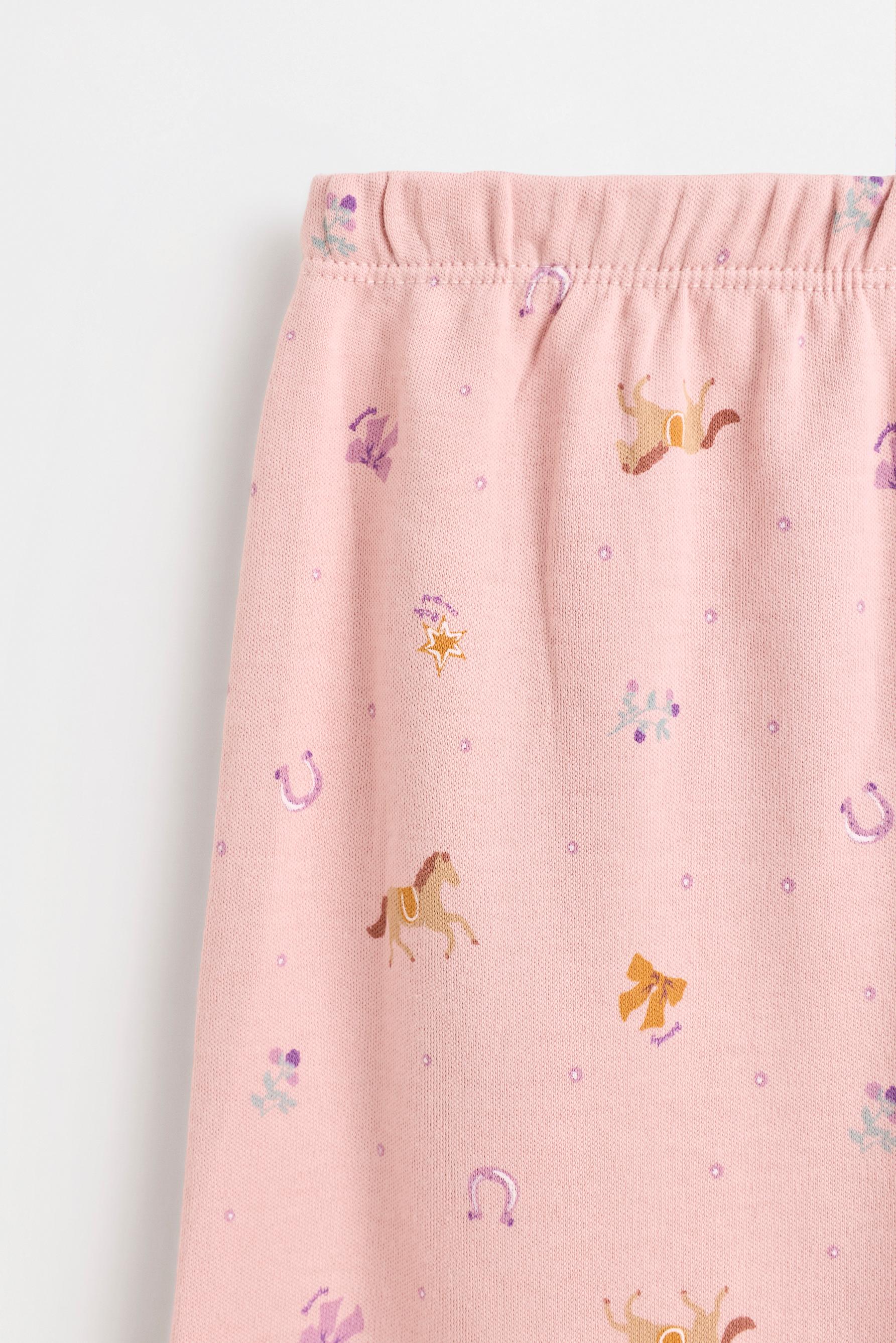 Printed interlock pyjamas — NEON PINK