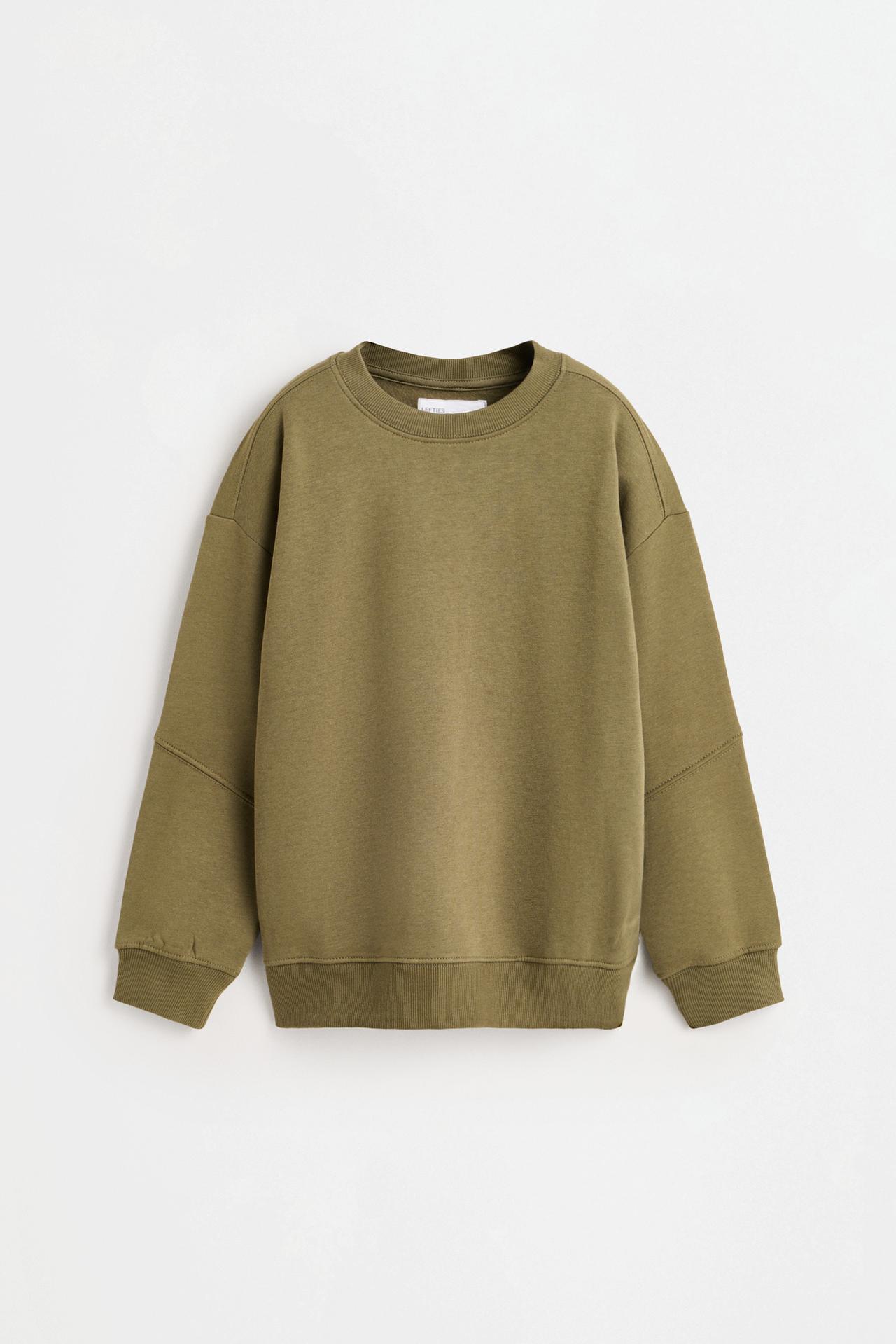Pack of 2 plain fleece sweatshirts — DARK KHAKI