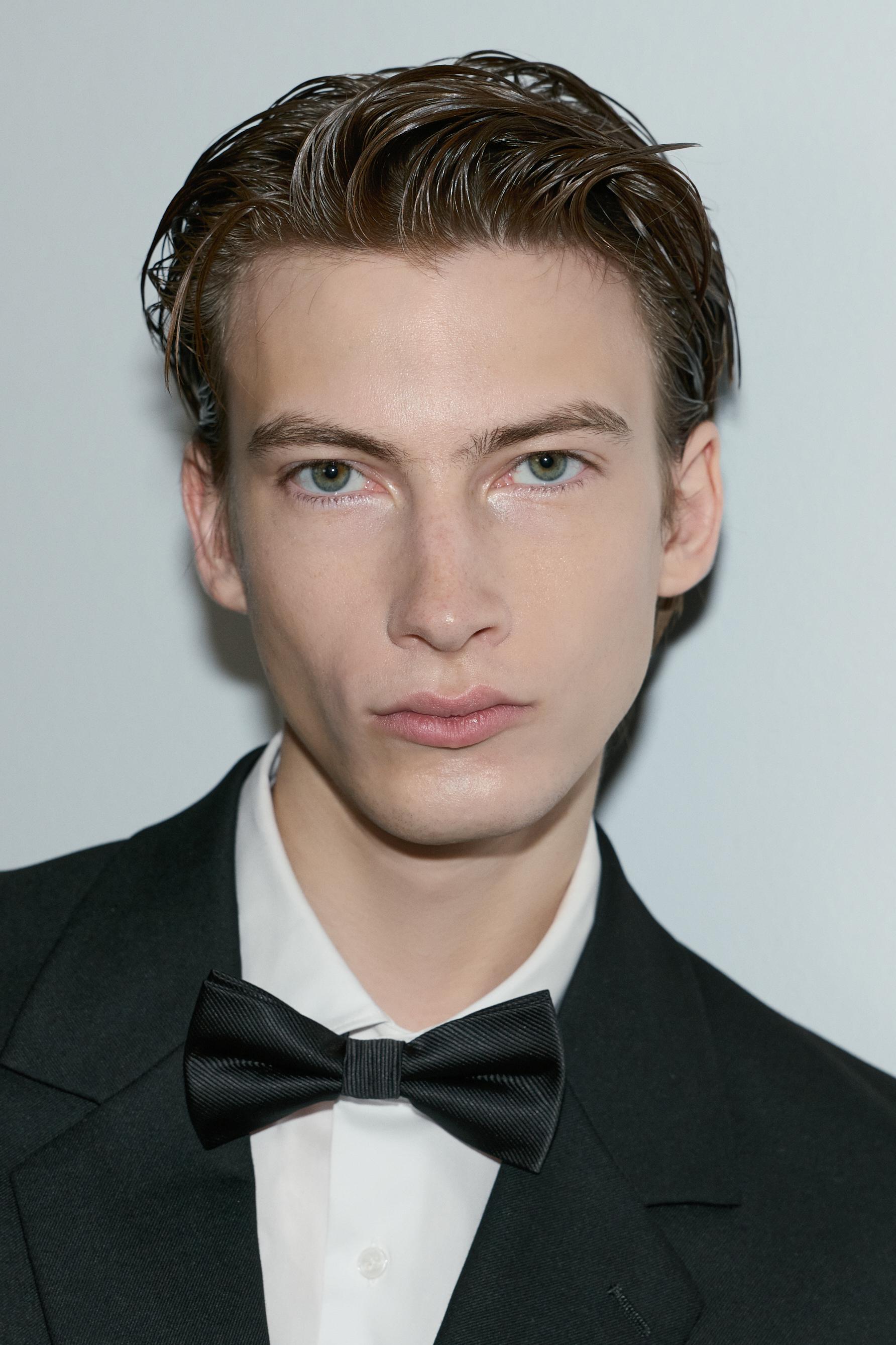 Pajarita tejido relieve