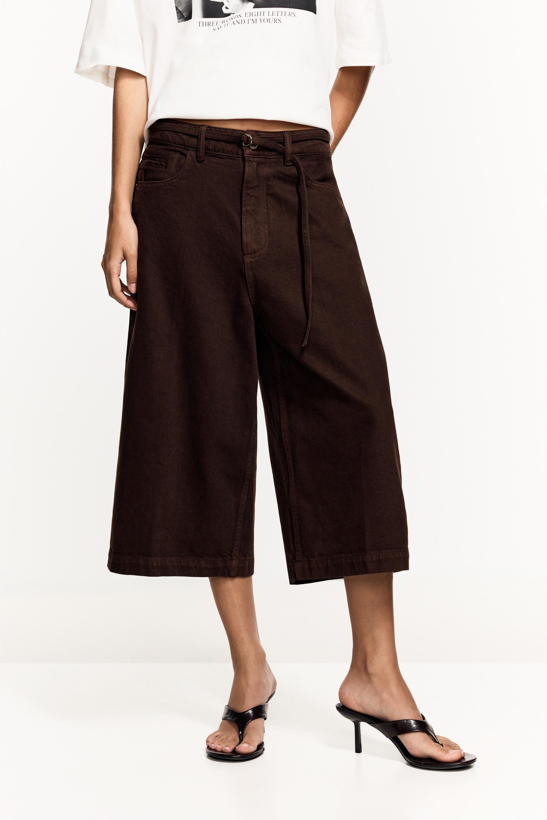 Denim Jorts — CHOCOLATE