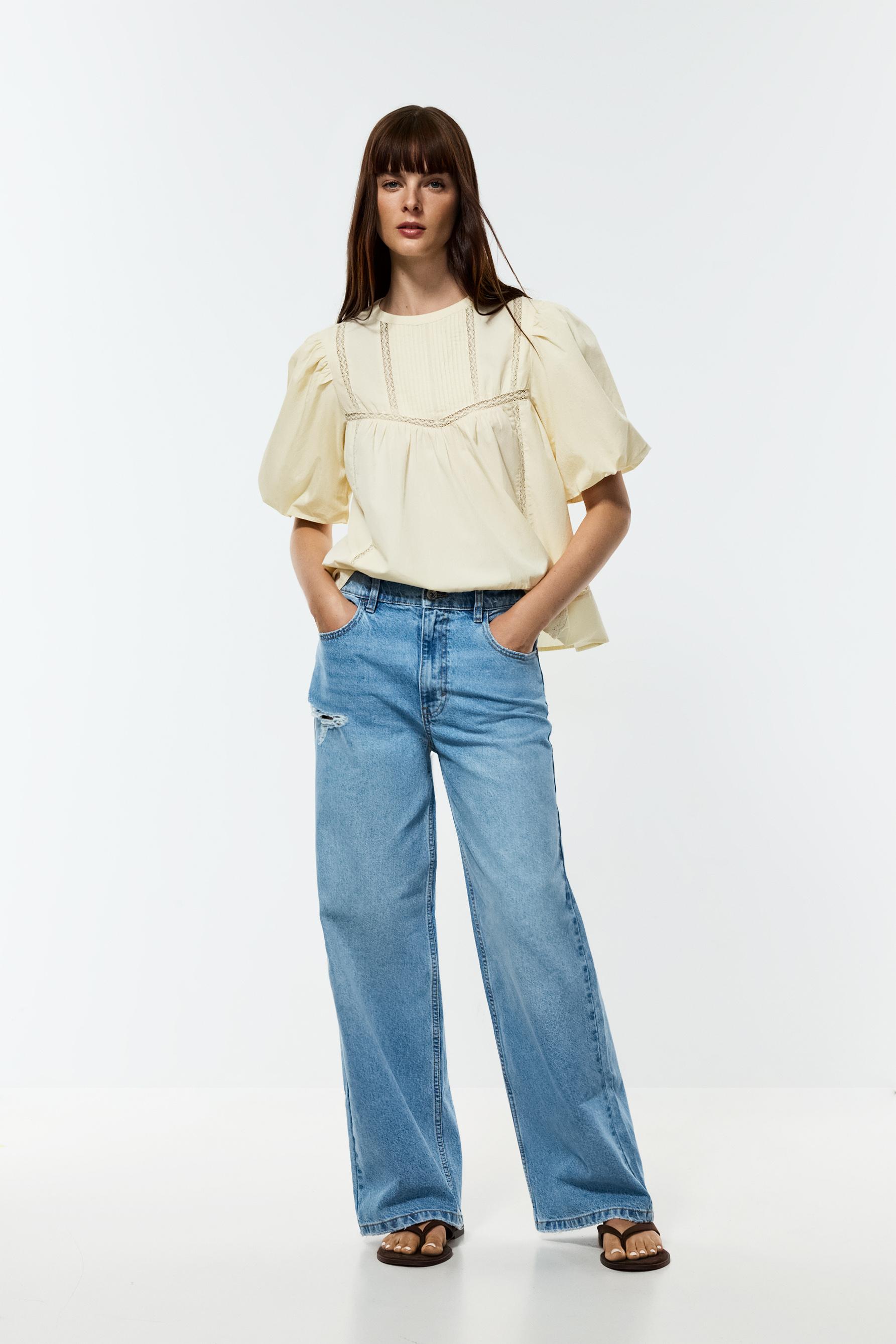 Embroidered blouse — VANILLA