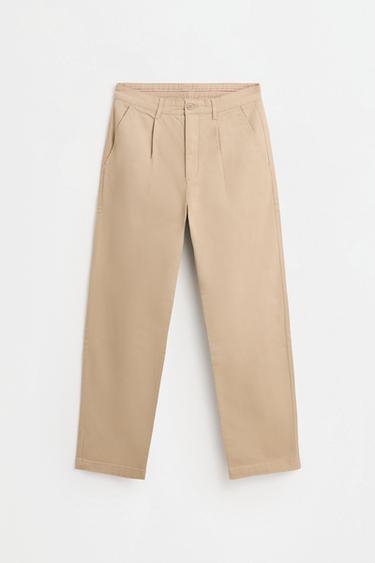 Relaxed fit chino trousers — BEIGE 6