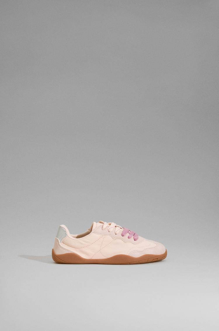 Combined barefoot sneakers — BEIGE