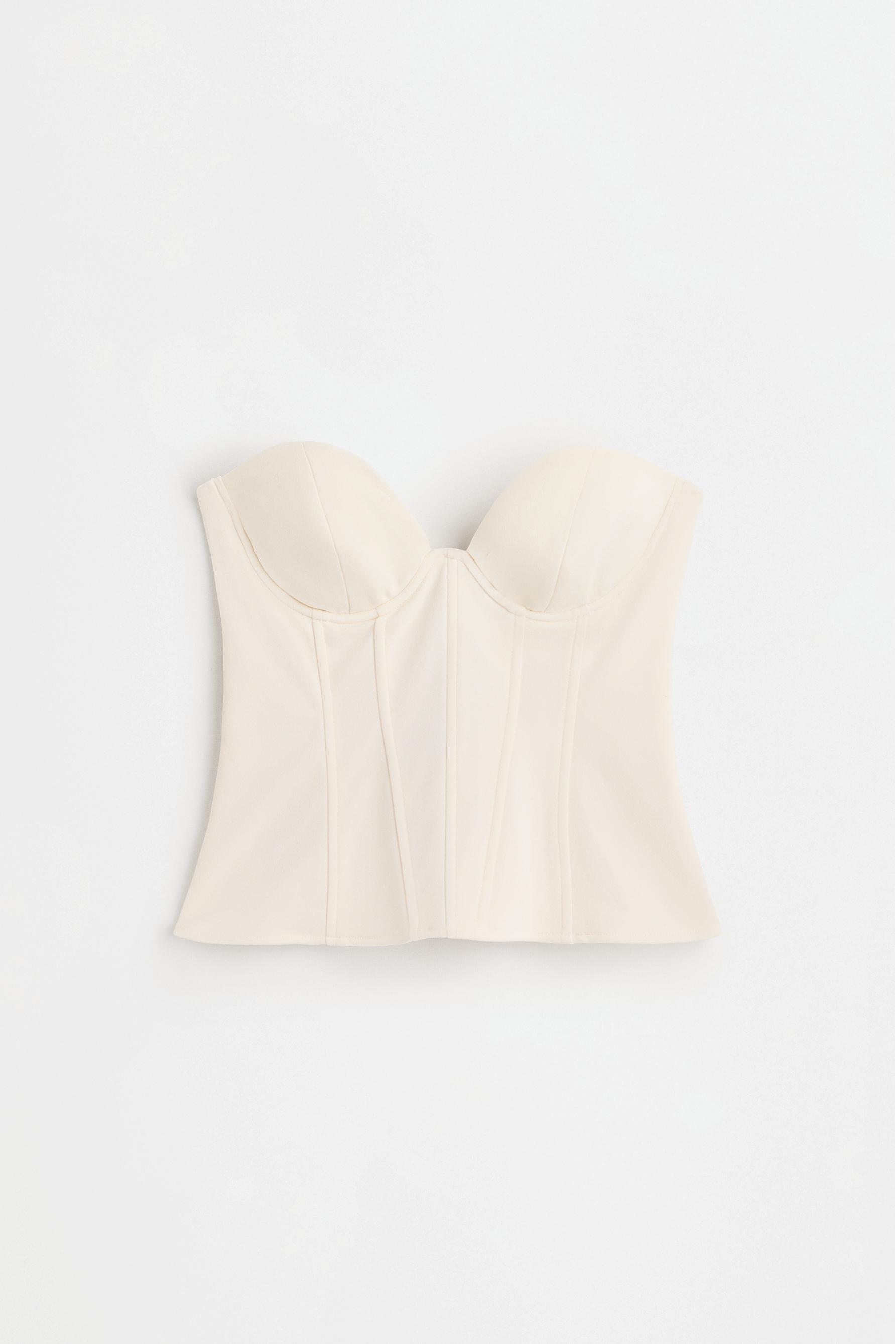 Bustier top — WHITE