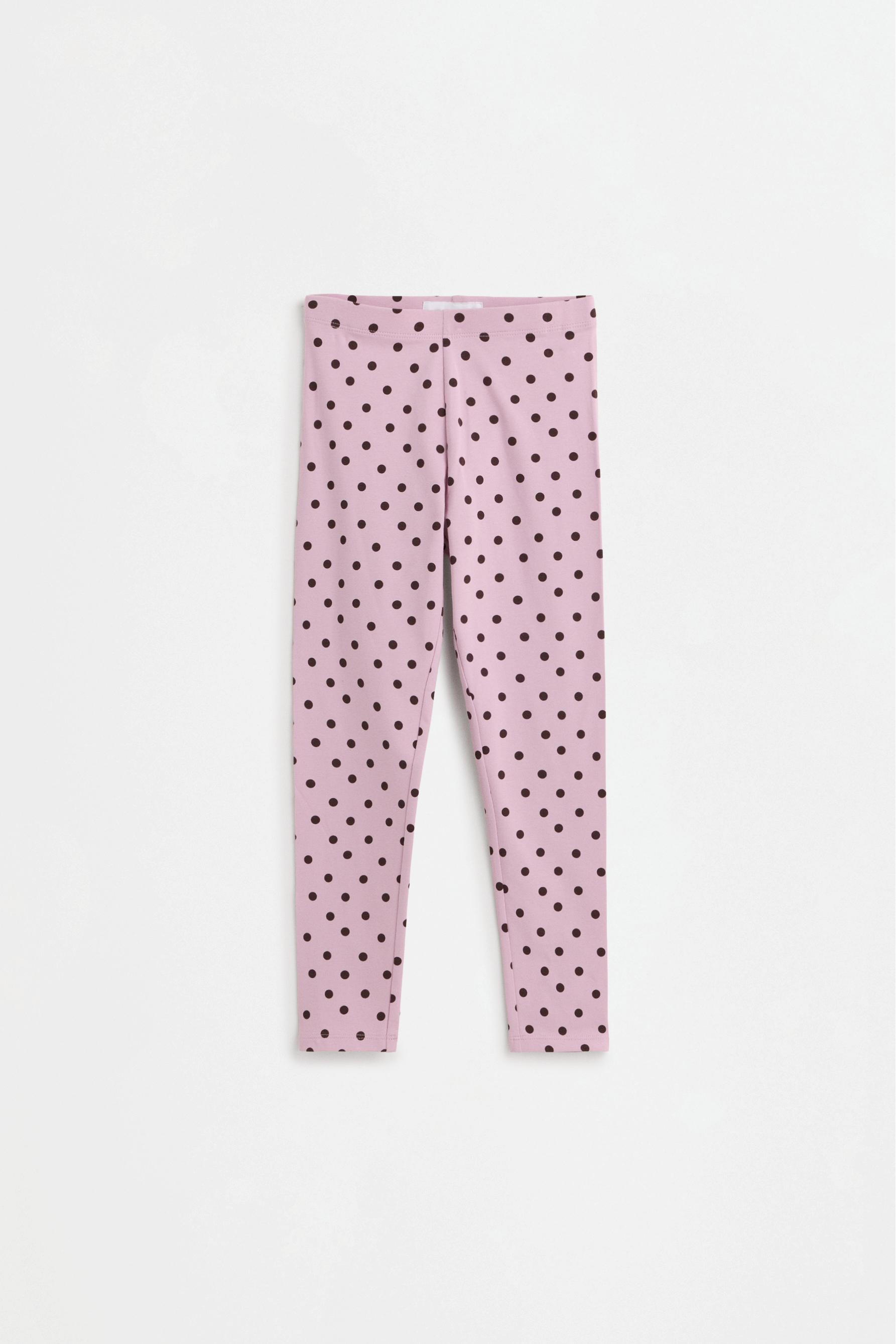 2-pack of contrast leggings — PALE MAUVE
