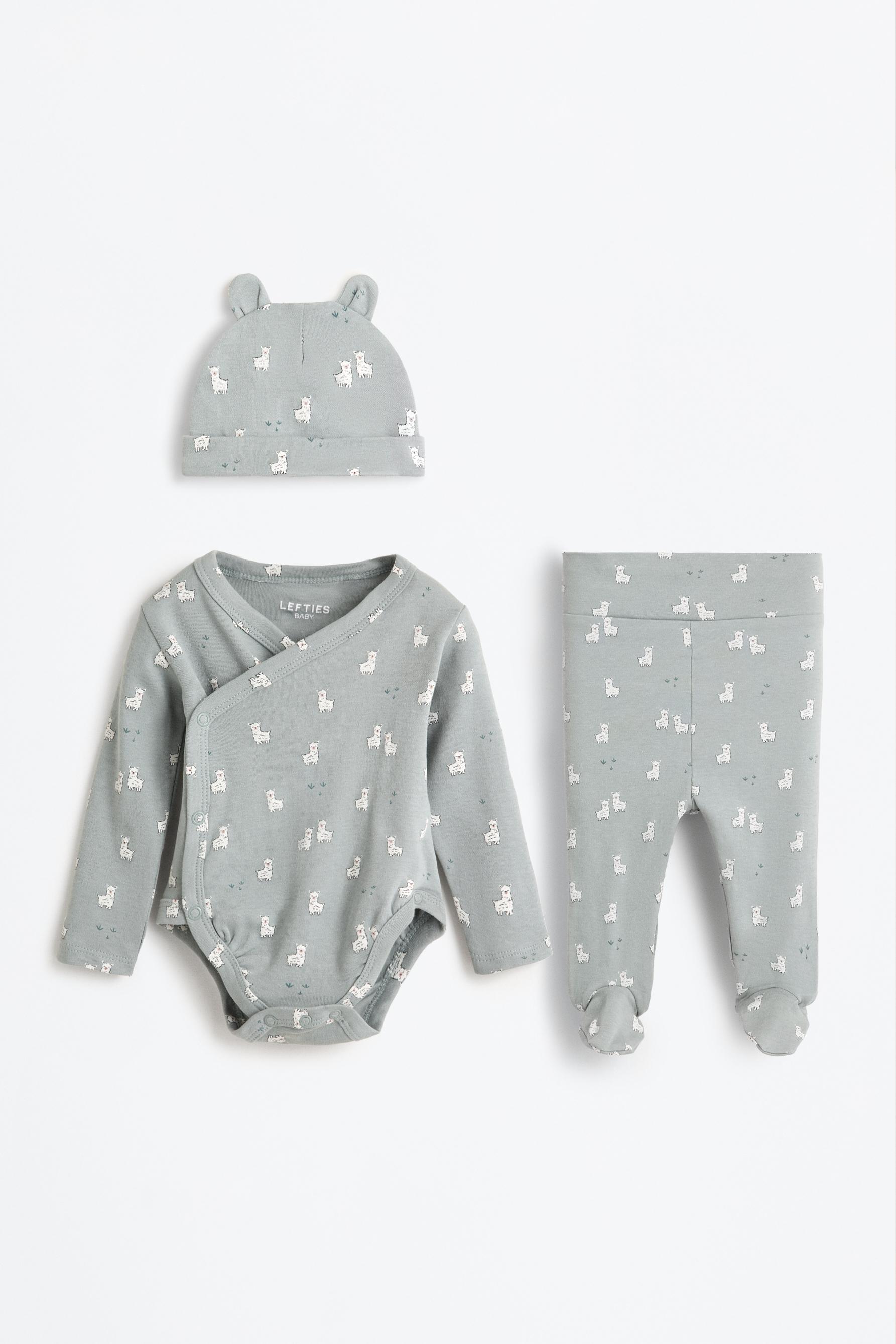 Conjunto de body, polaina y gorrito