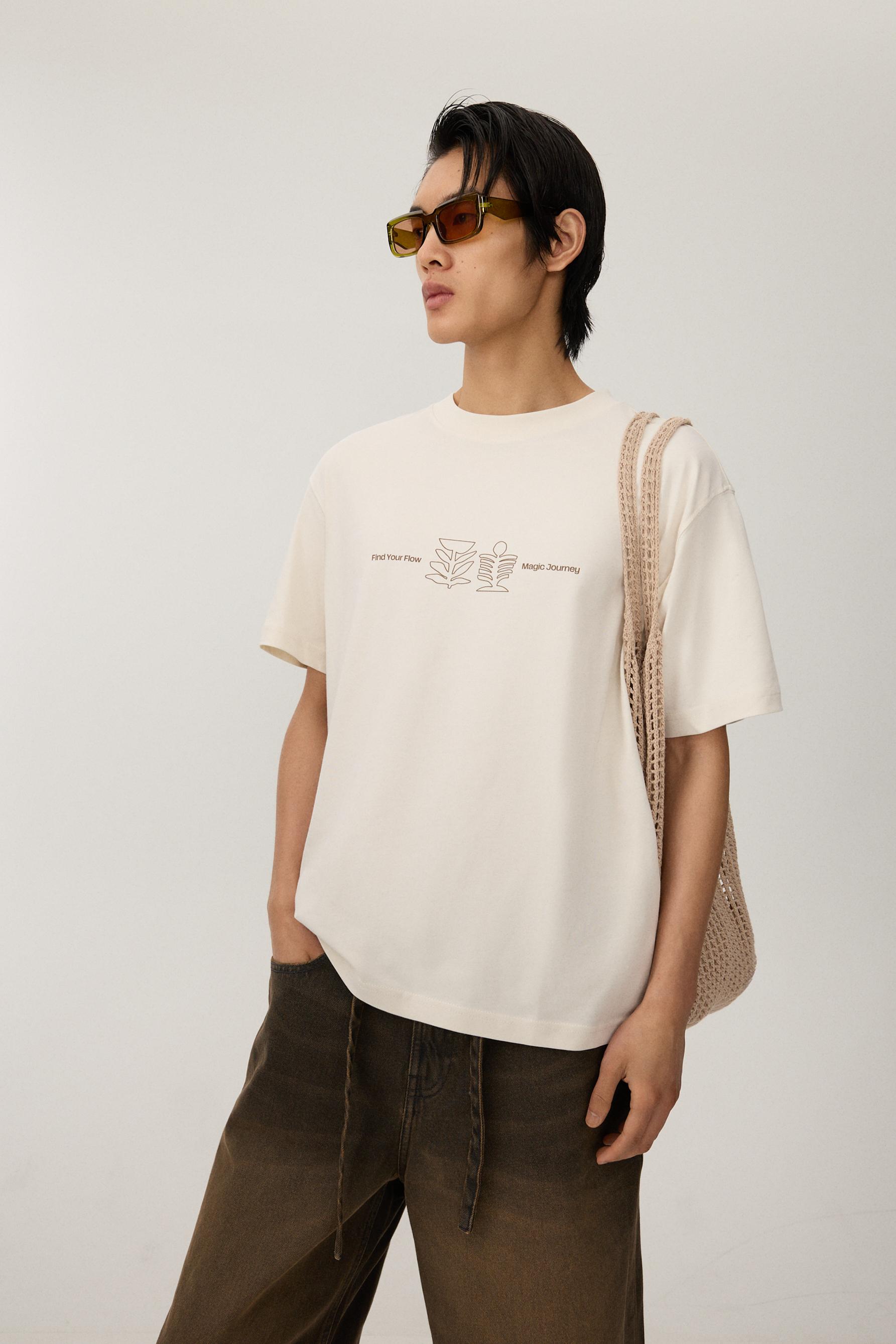 Camiseta estampada texto