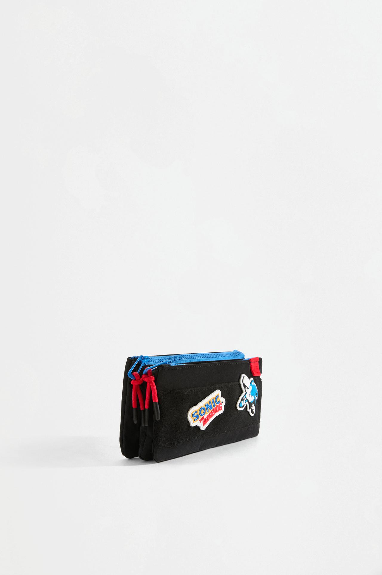 Triple SONIC™ | SEGA pencil case — BLACK