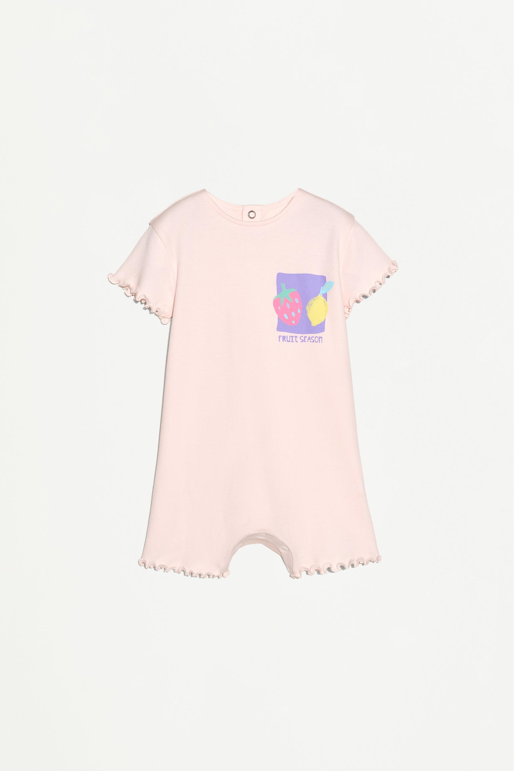 2-pack of short one-piece pyjamas — PASTEL PINK