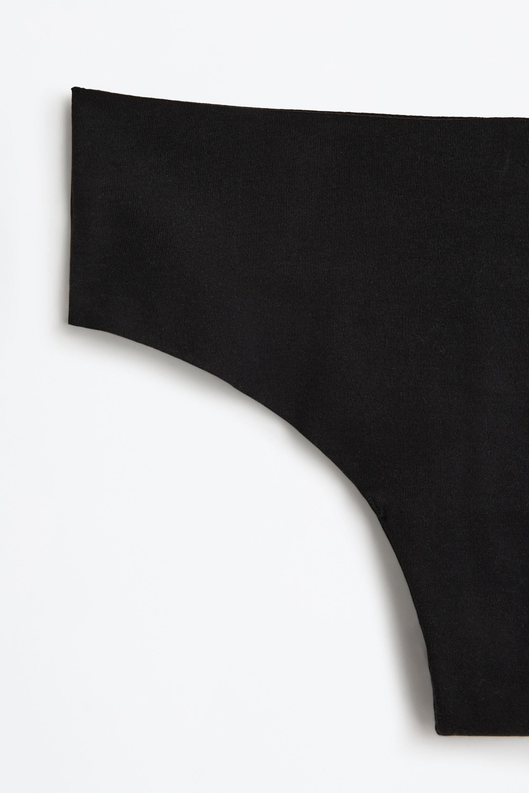 3-pack of cotton hipster briefs — BLACK