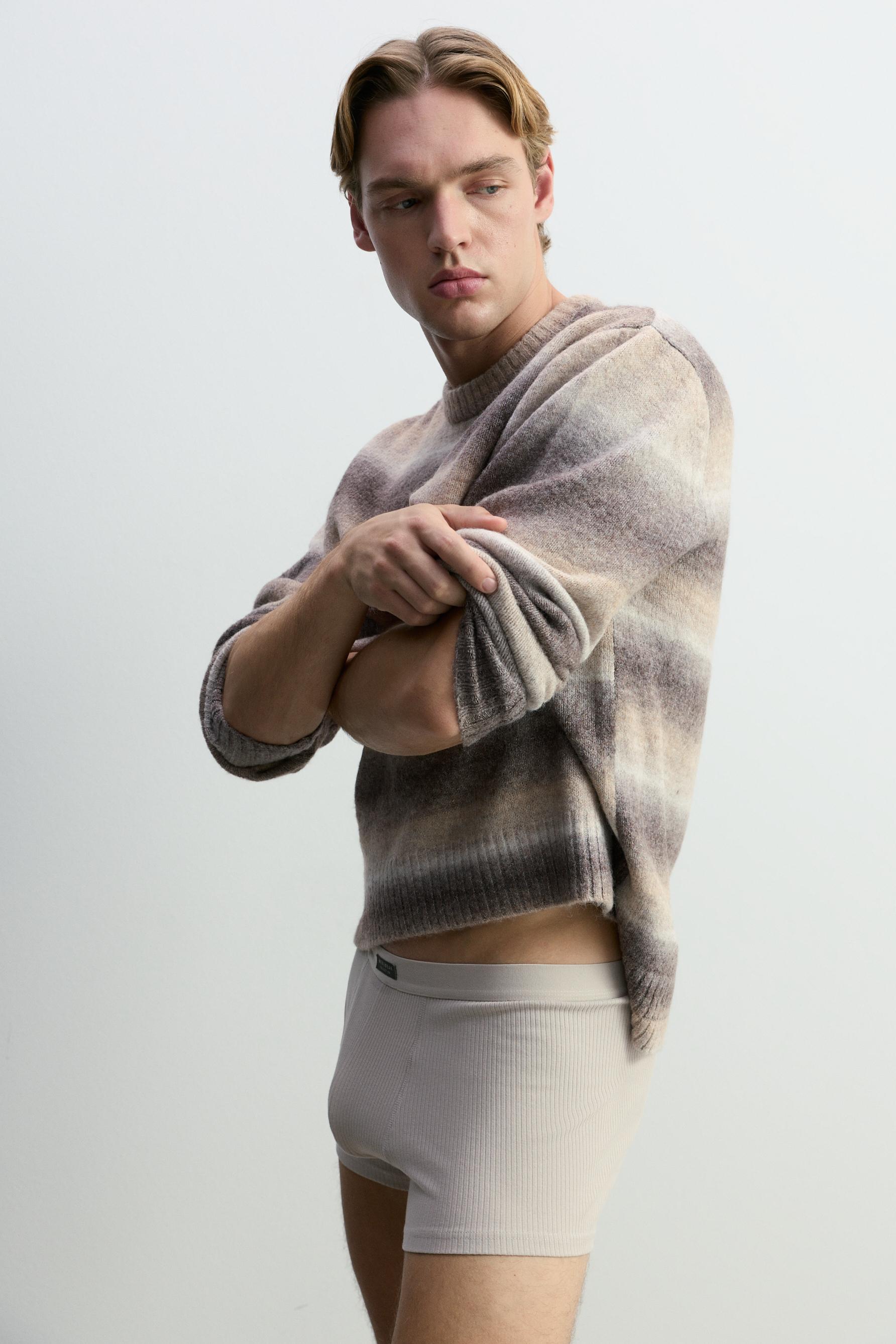 Ribbed boxers (Pack 3) — ECRU