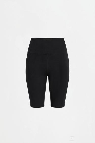 Shaping effect sports cycling leggings. — BLACK 6