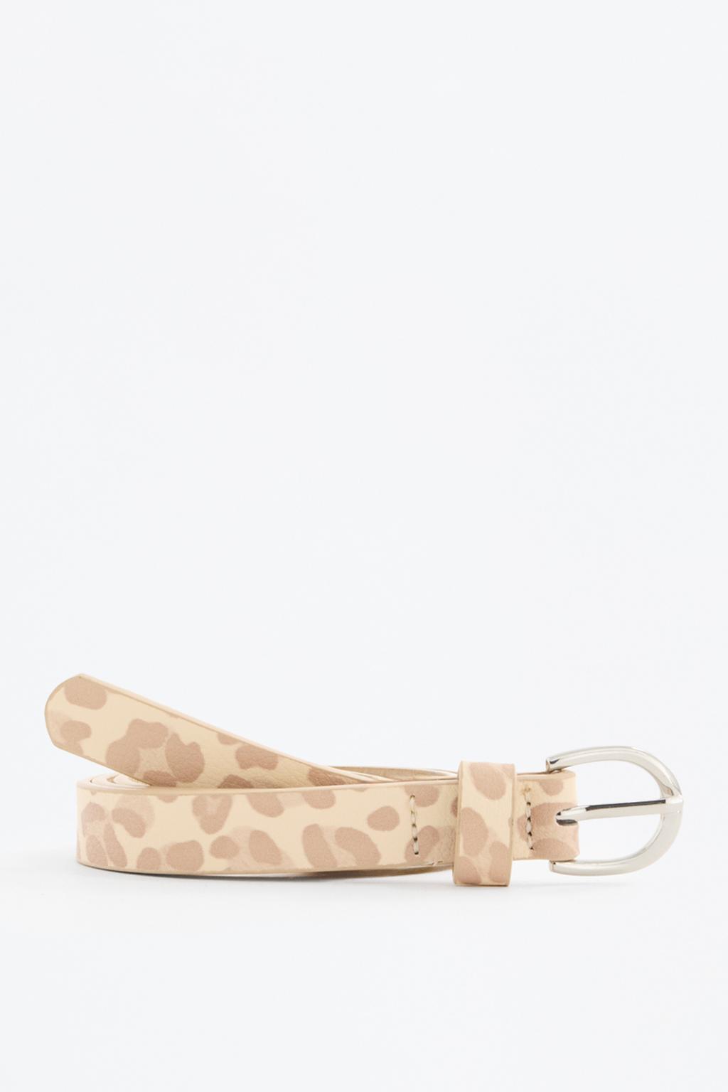 Cinto com estampado animal