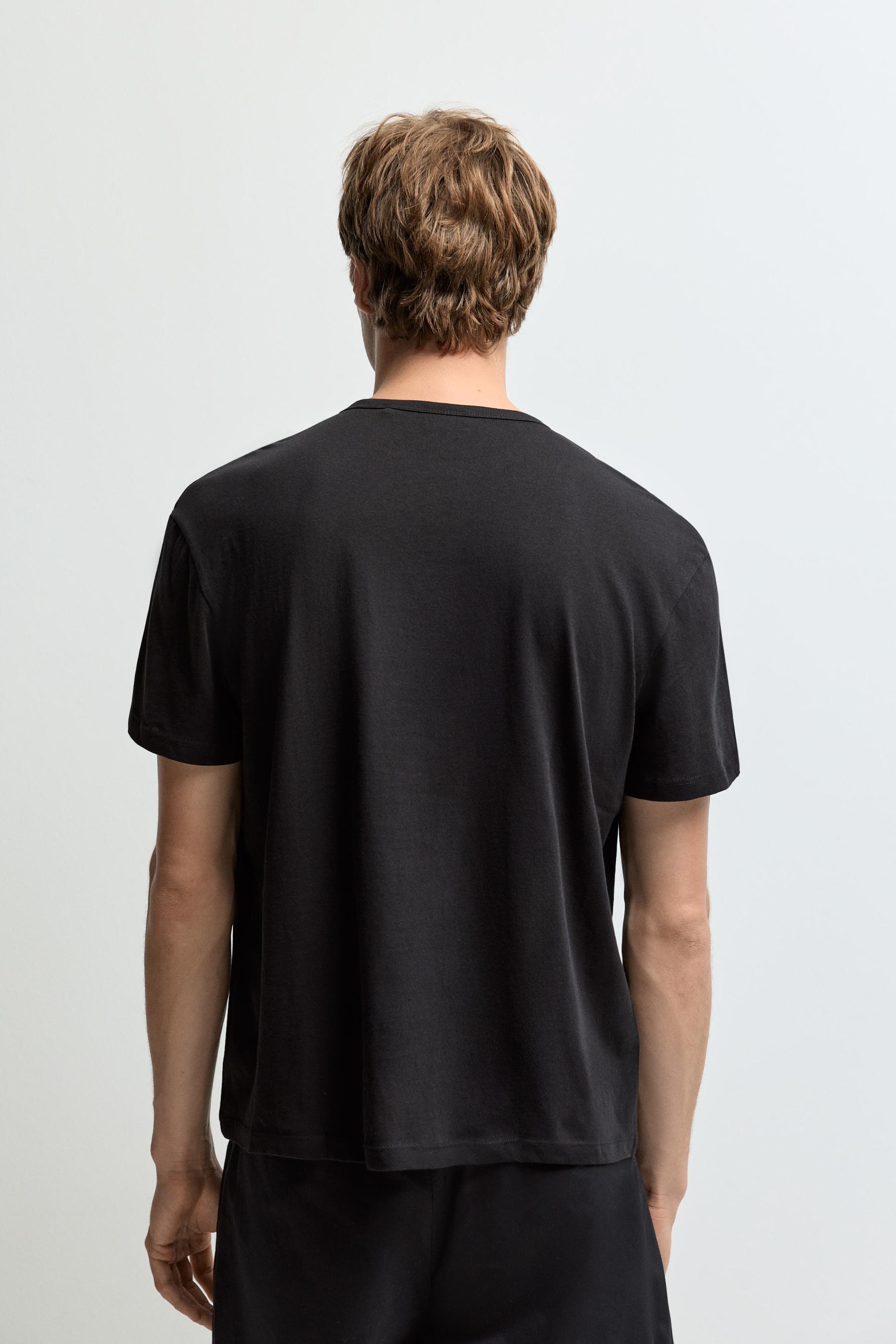 Texture T-shirt — BLACK
