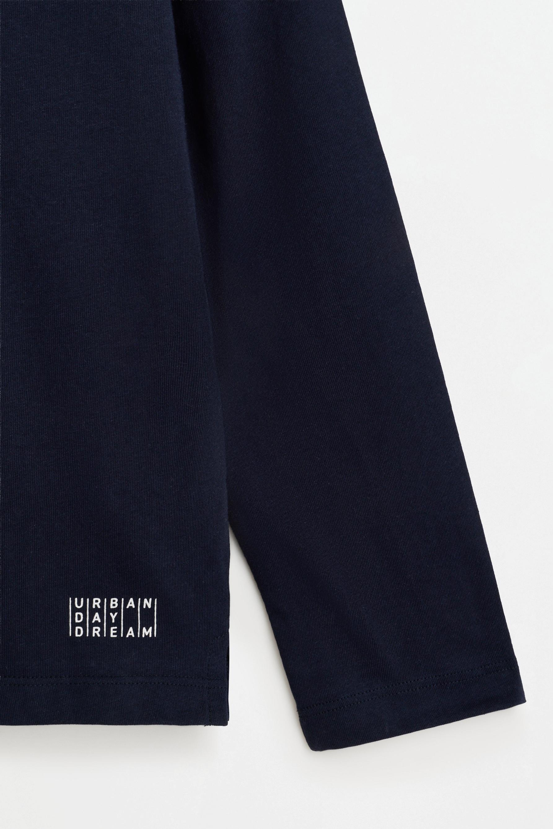 Pack of 4 plain long sleeve T-shirts — NAVY