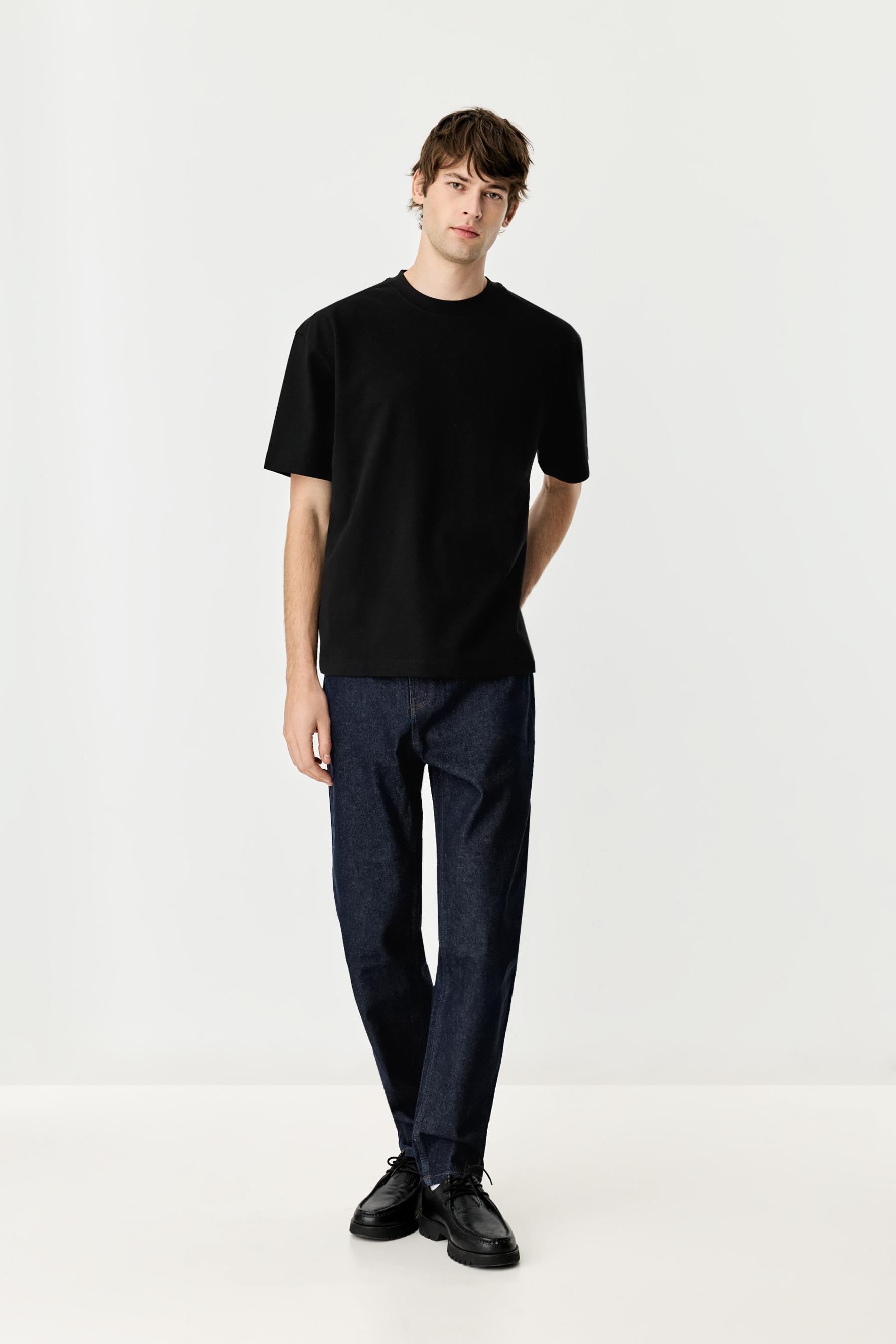 Soft Interlock T-shirt — BLACK