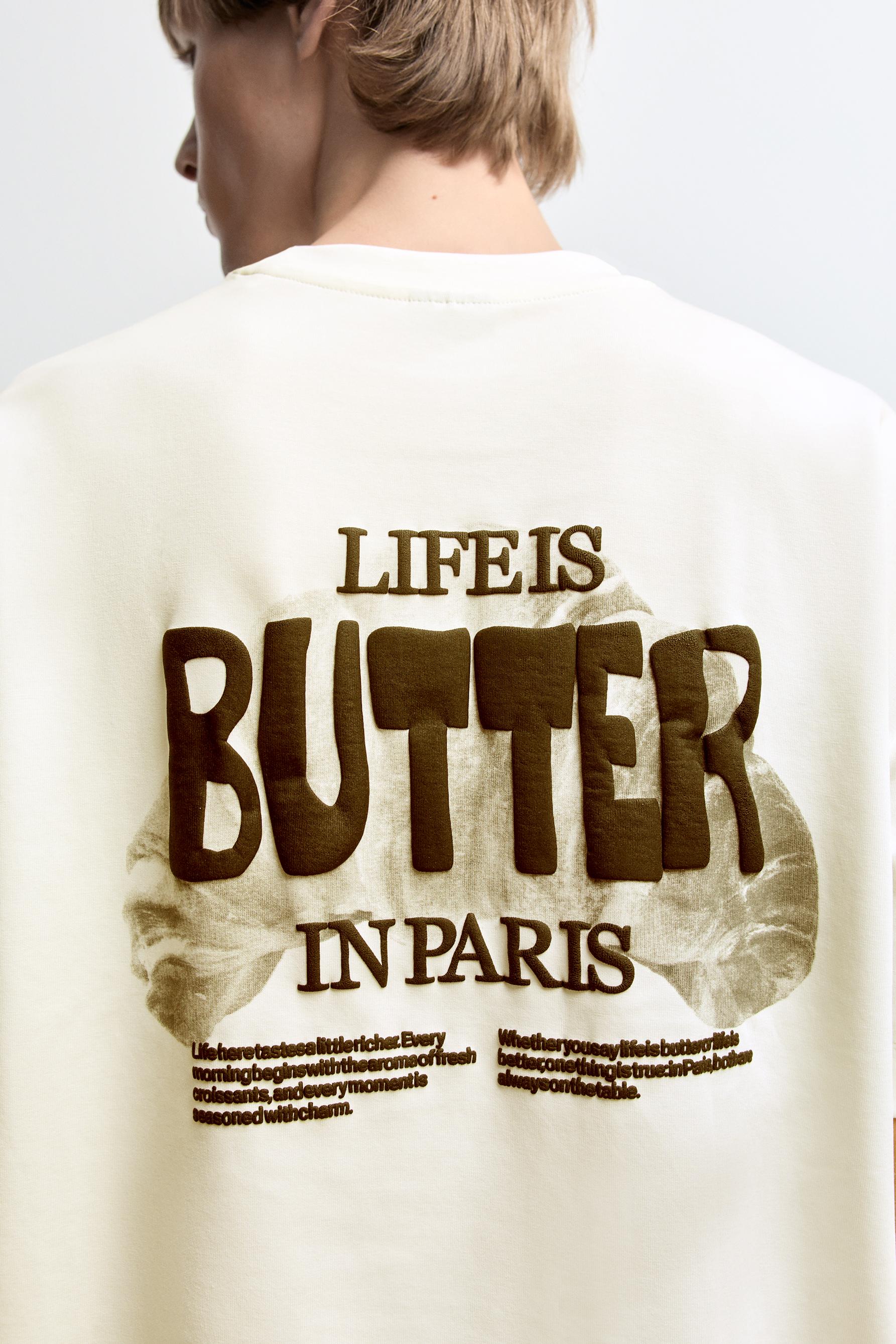 Interlock neoprene-effect T-shirt — OFF WHITE