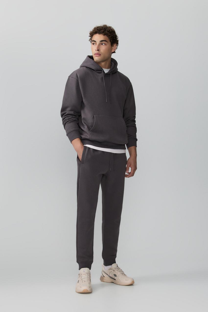 Chandal Midi Falda Chandal Gris Pantalón Básico Chándal Midi