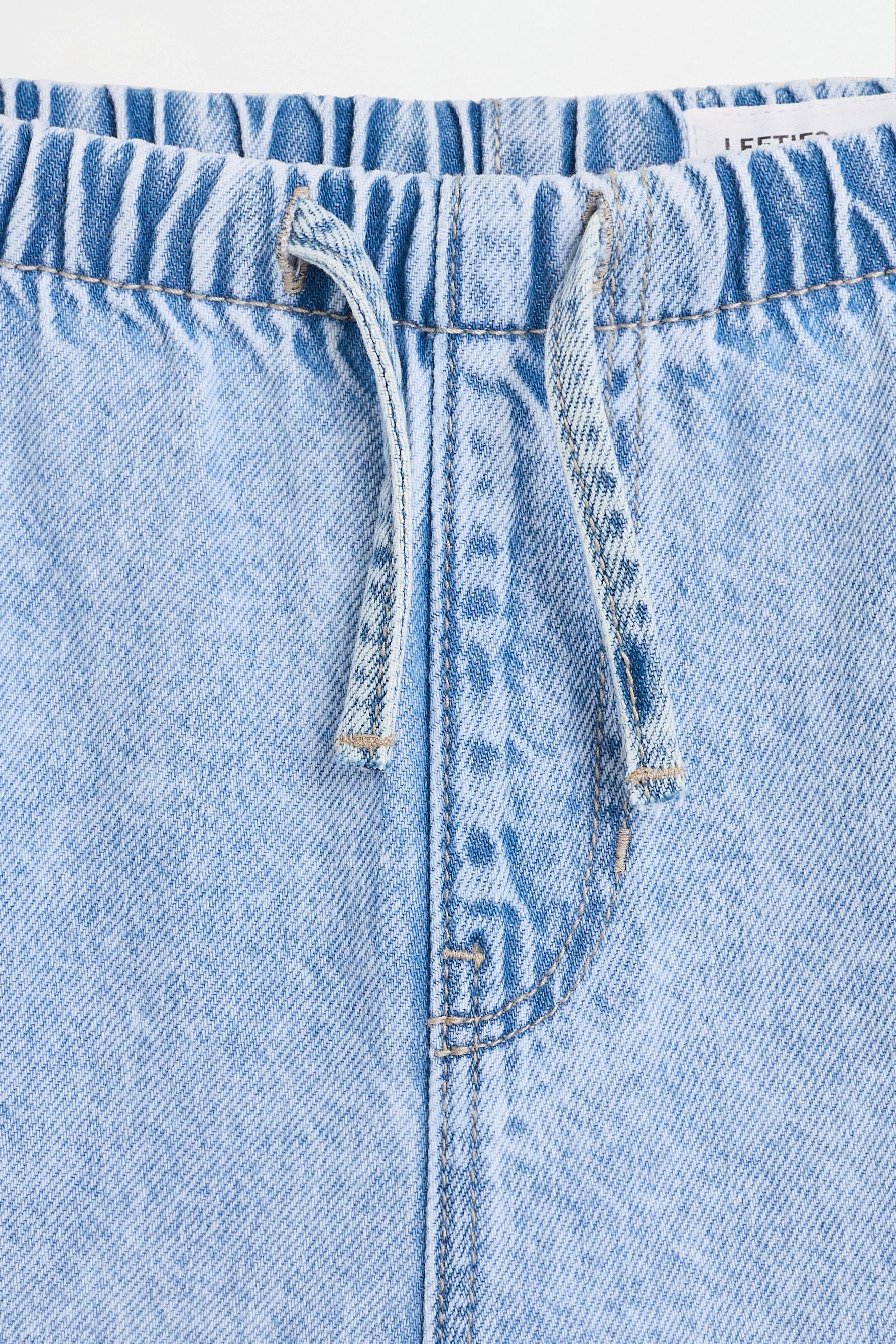 Wide-leg jogger jeans — FADED SKY BLUE