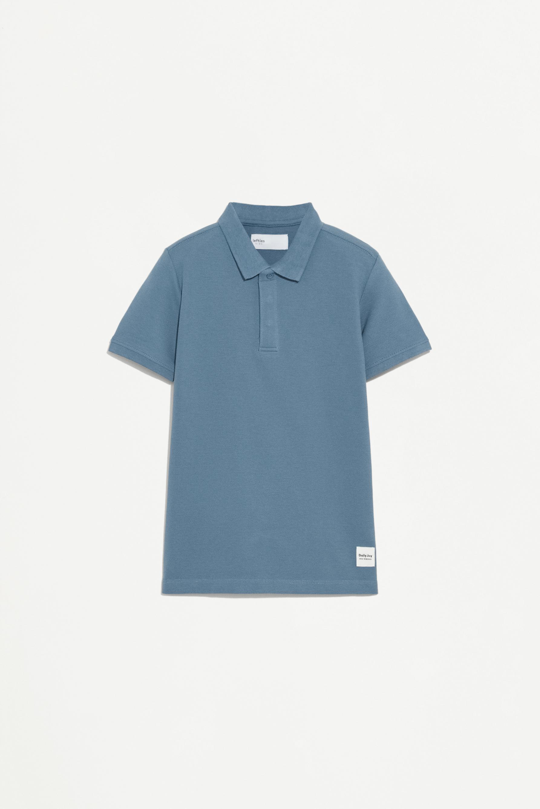 Basic polo shirt — FADED BLUE