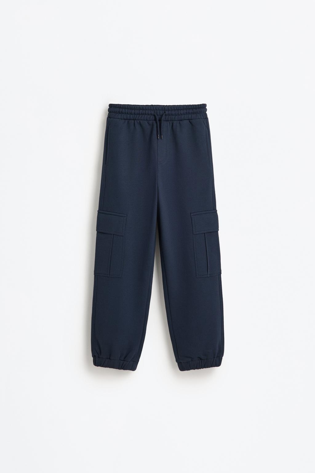 Plush cargo trousers