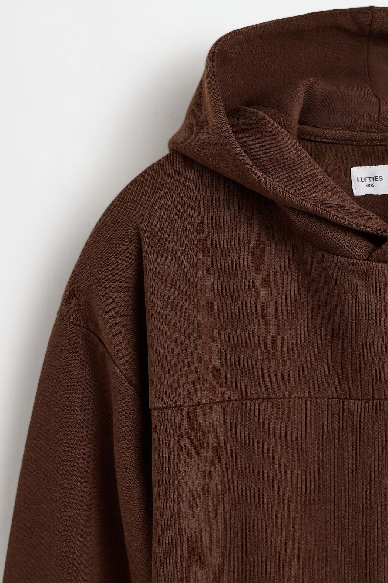 Interlock hoodie — BROWN