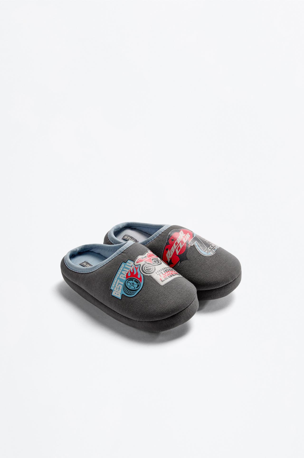 Motorcycle house slippers — GREY