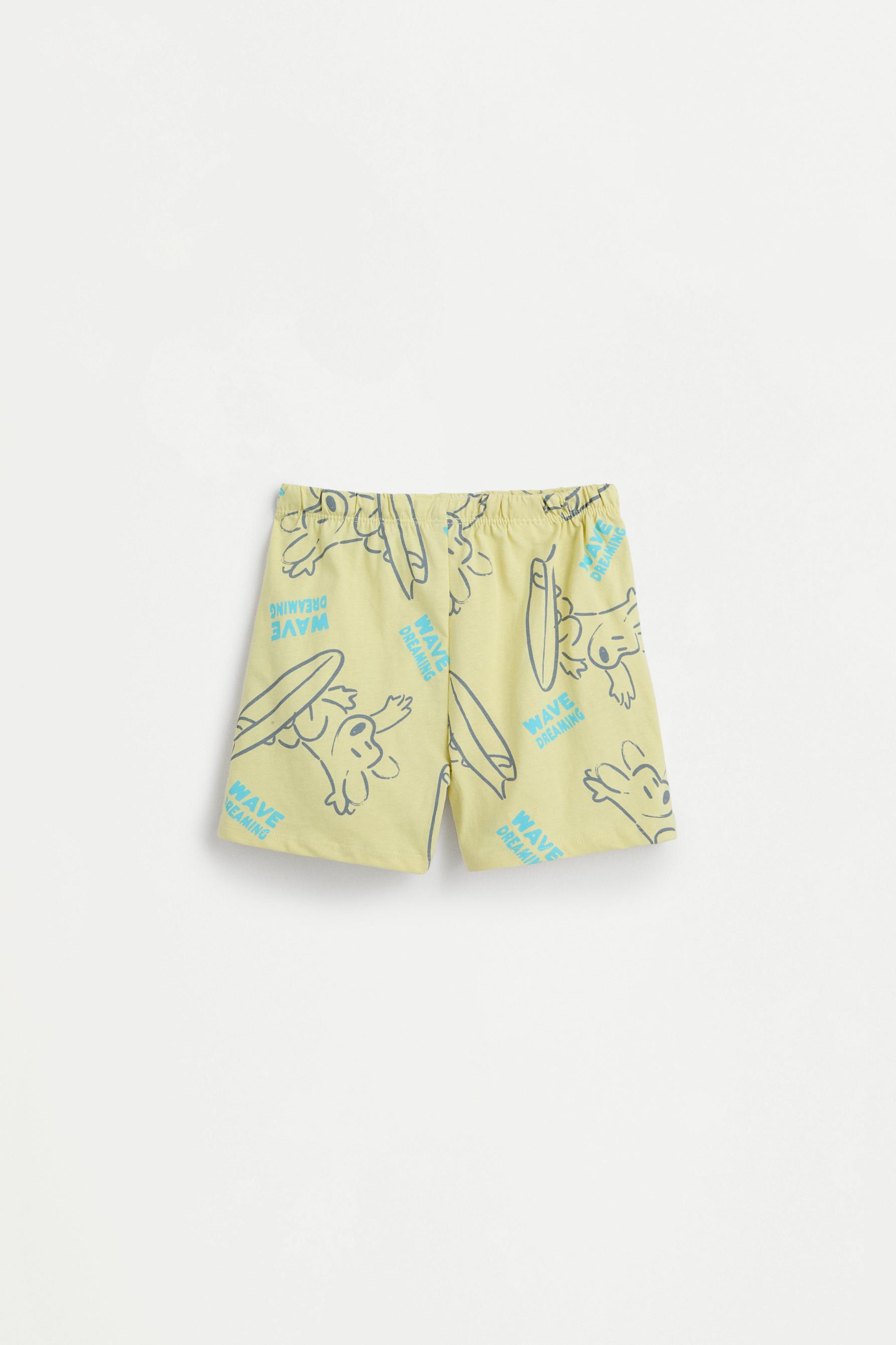 Short printed pyjamas — YELLOW