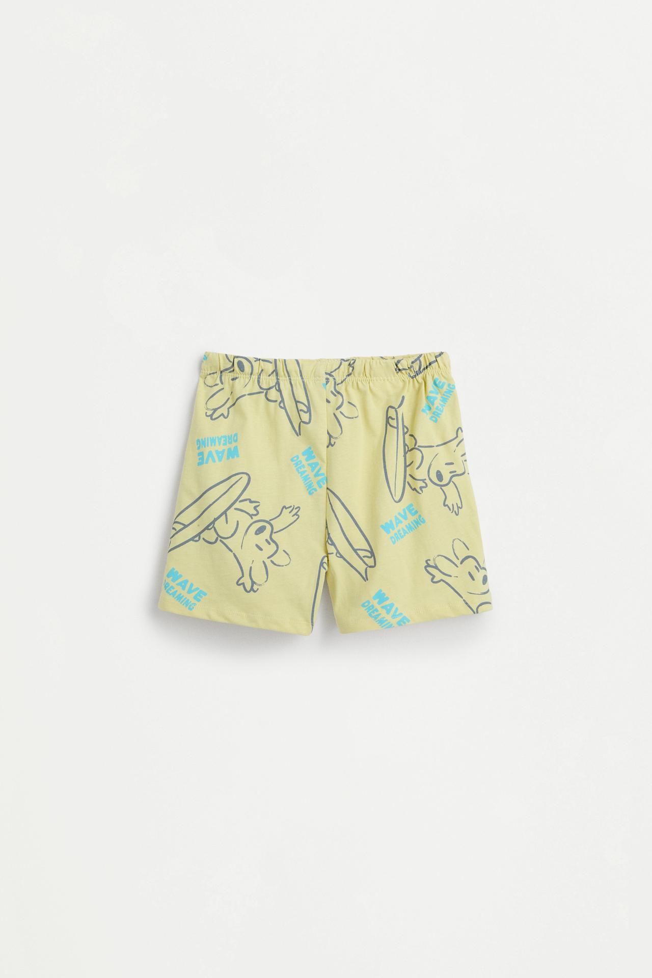 Short printed pyjamas — YELLOW