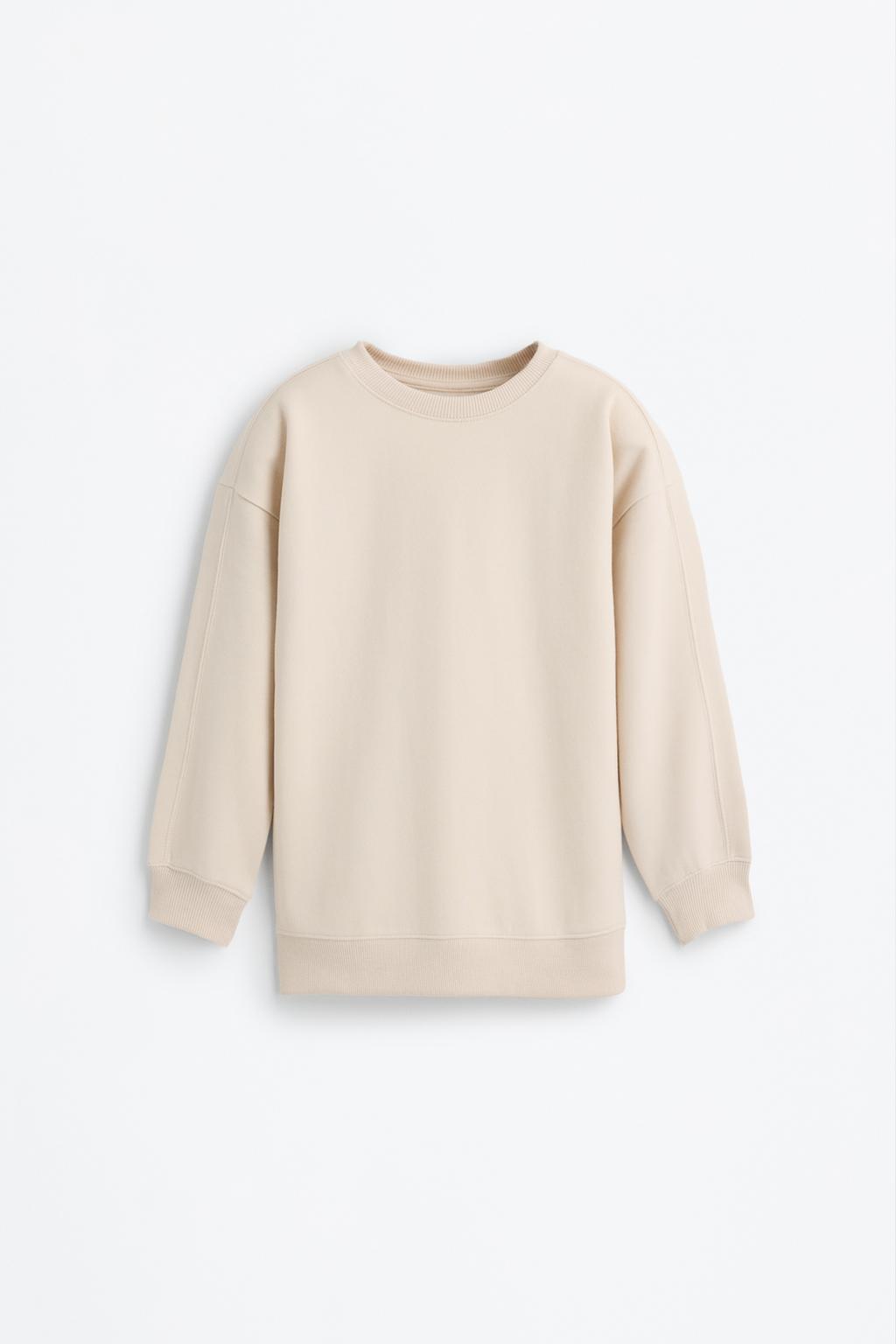 Basic plush sweatshirt