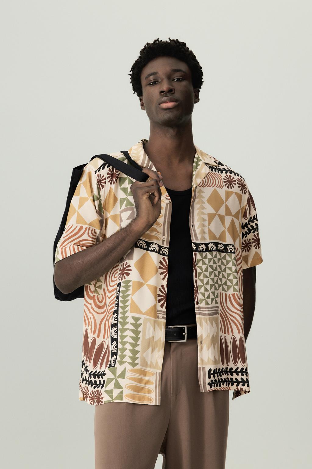 Printed resort shirt