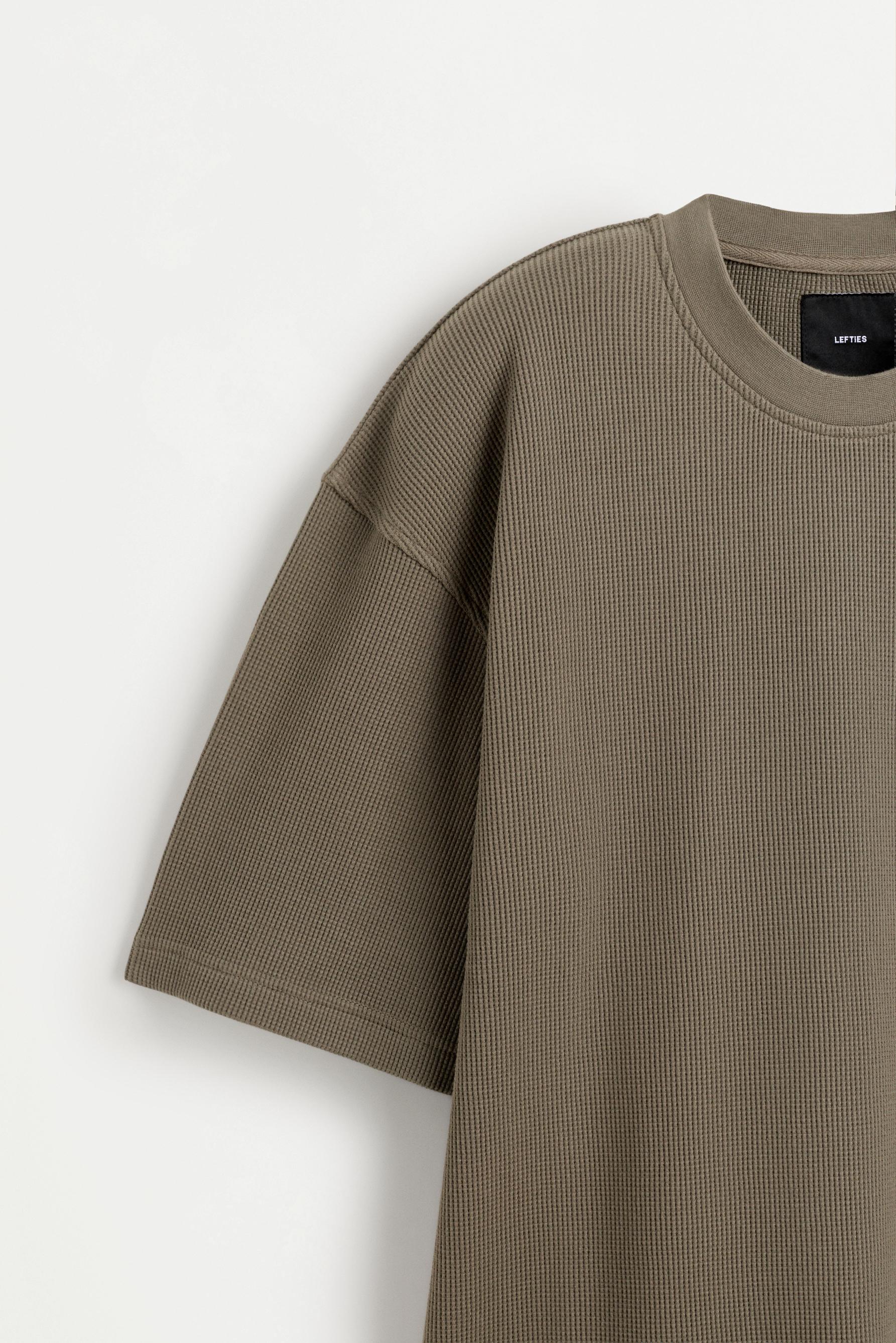 Waffle T-shirt — MEDIUM KHAKI