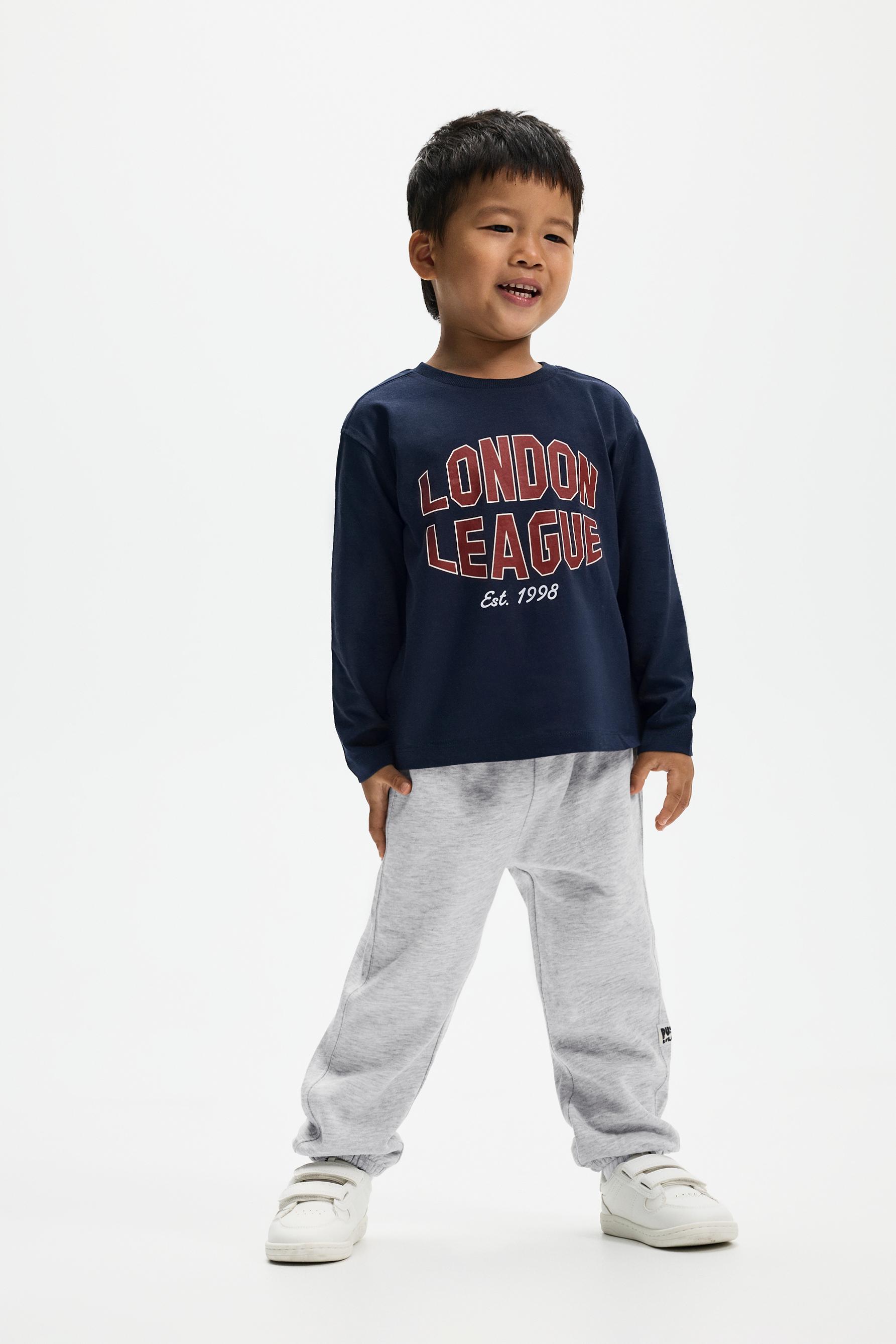 5-pack of T-shirt and fleece pants sets — NAVY
