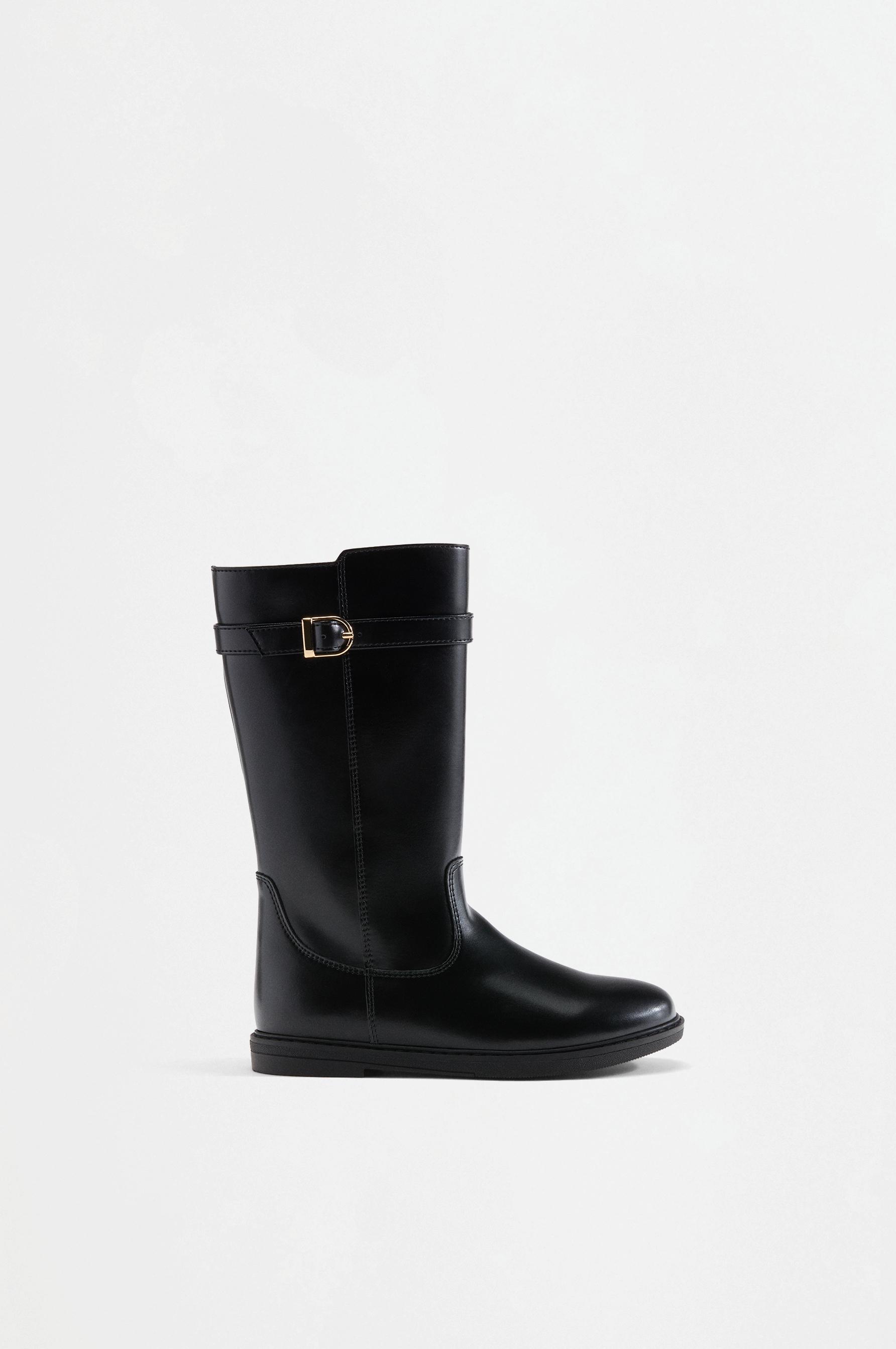 Bota alta hípica hebilla