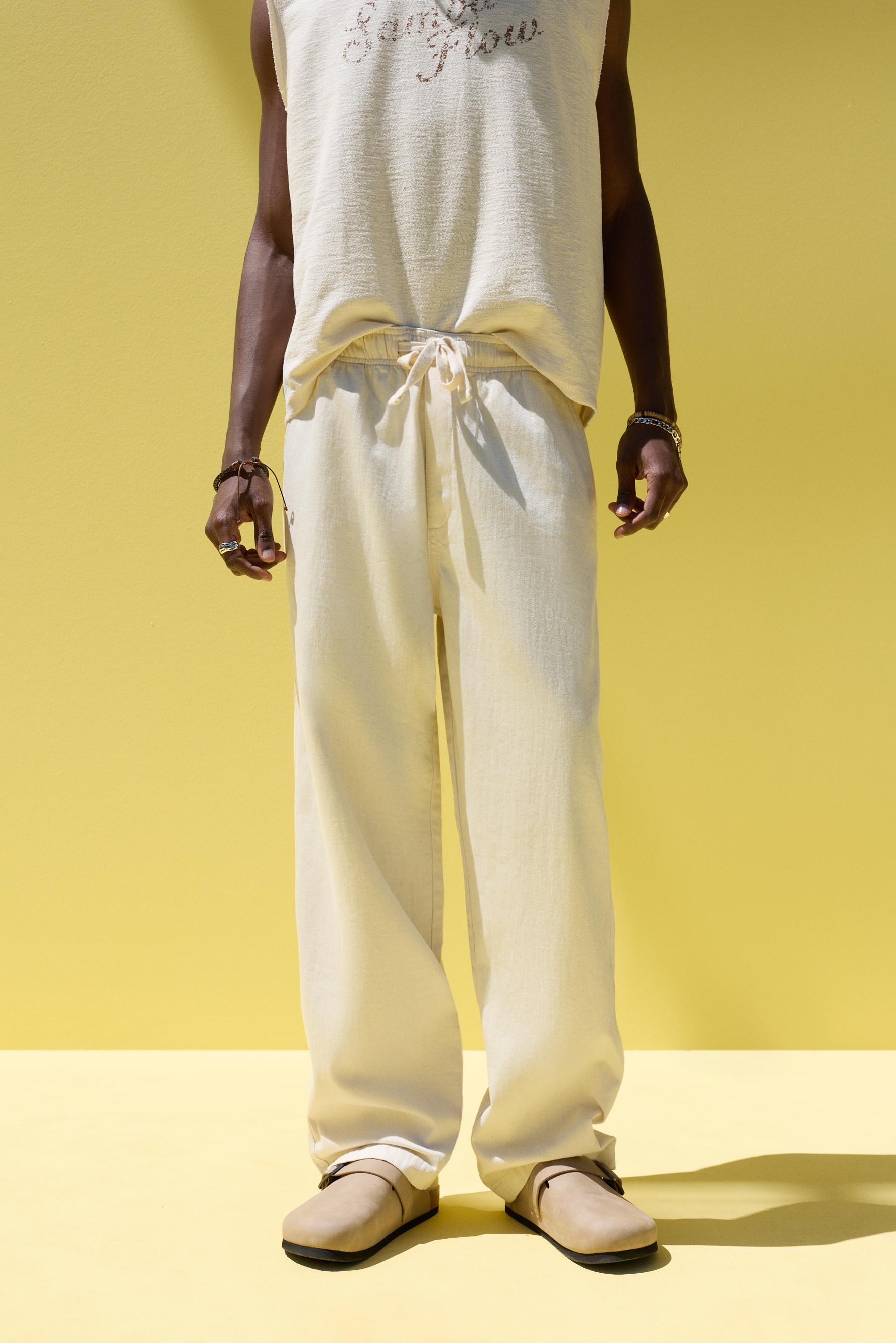 Baggy jogger jeans — ECRU