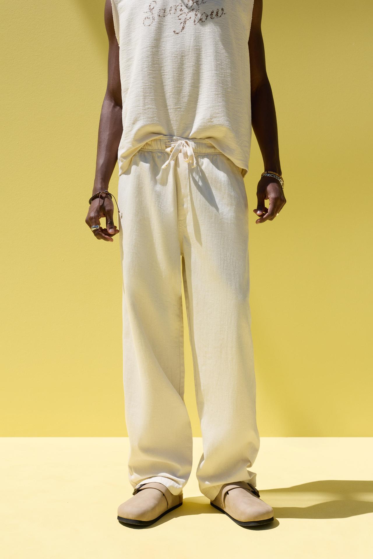 Baggy jogger jeans — ECRU