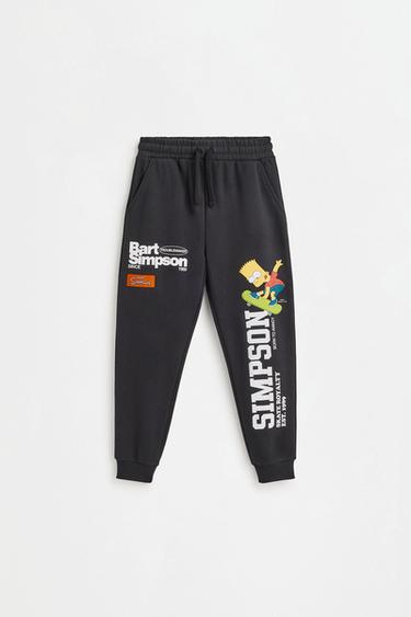 Bart Simpson tracksuit bottoms — BLACK 2