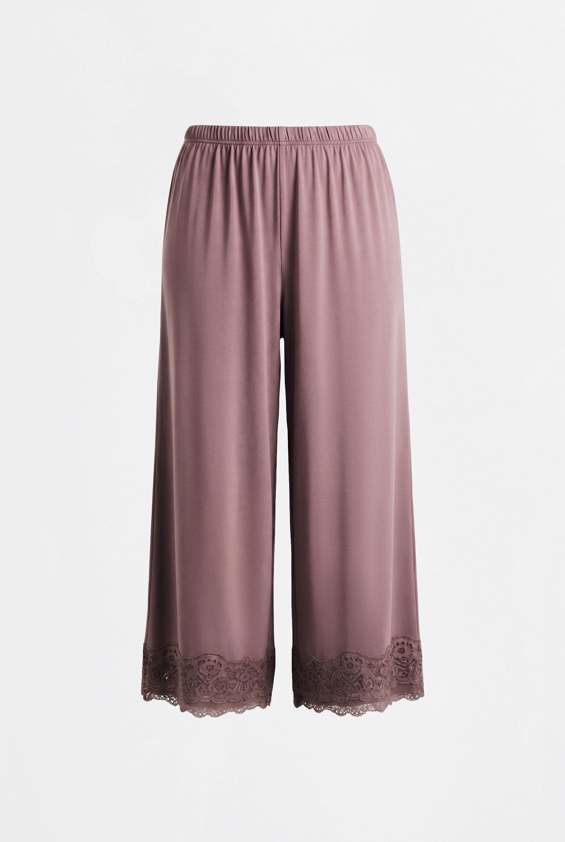 Flowing lace pyjamas — DARK MULBERRY
