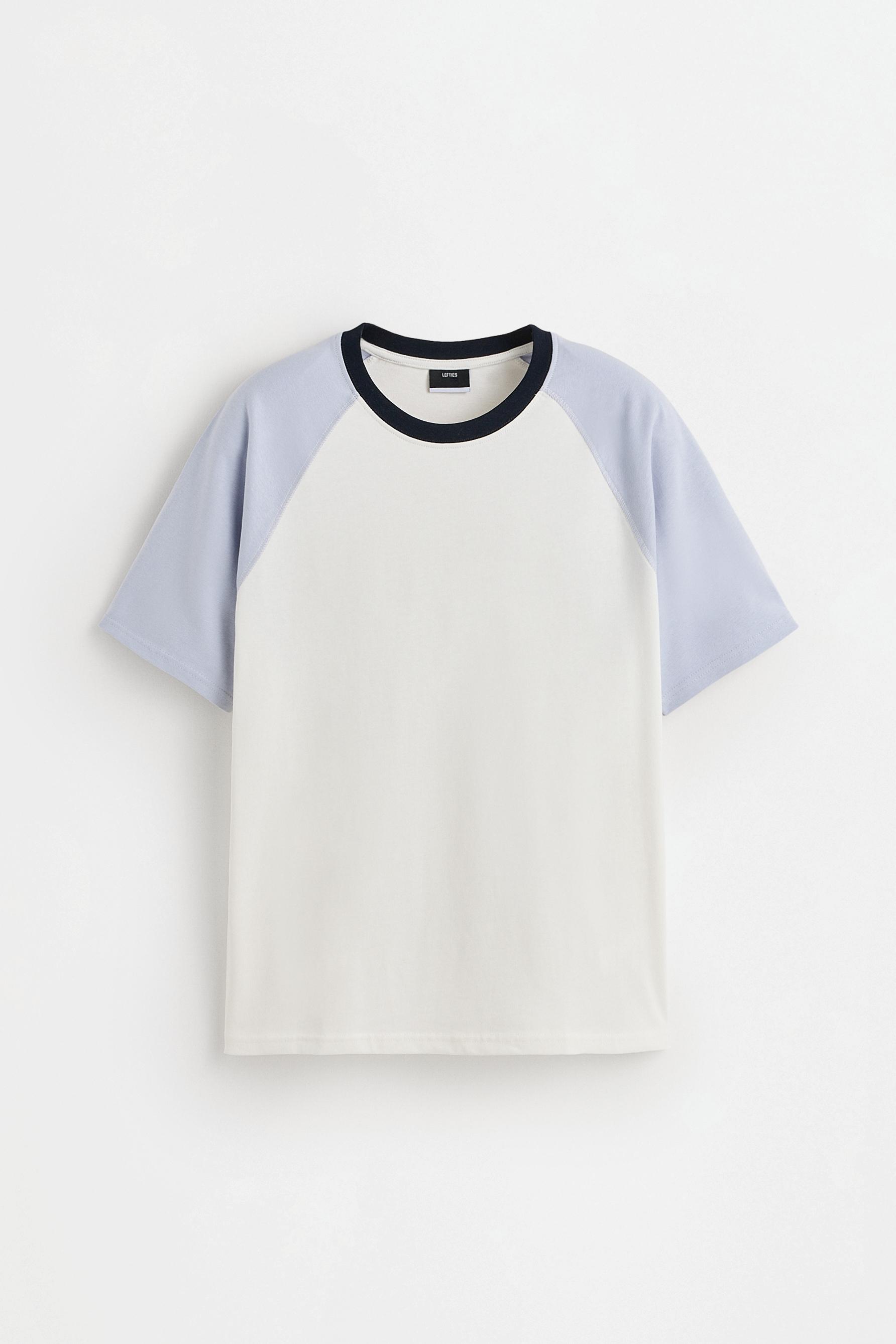 Contrast raglan T-shirt — PALE BLUE
