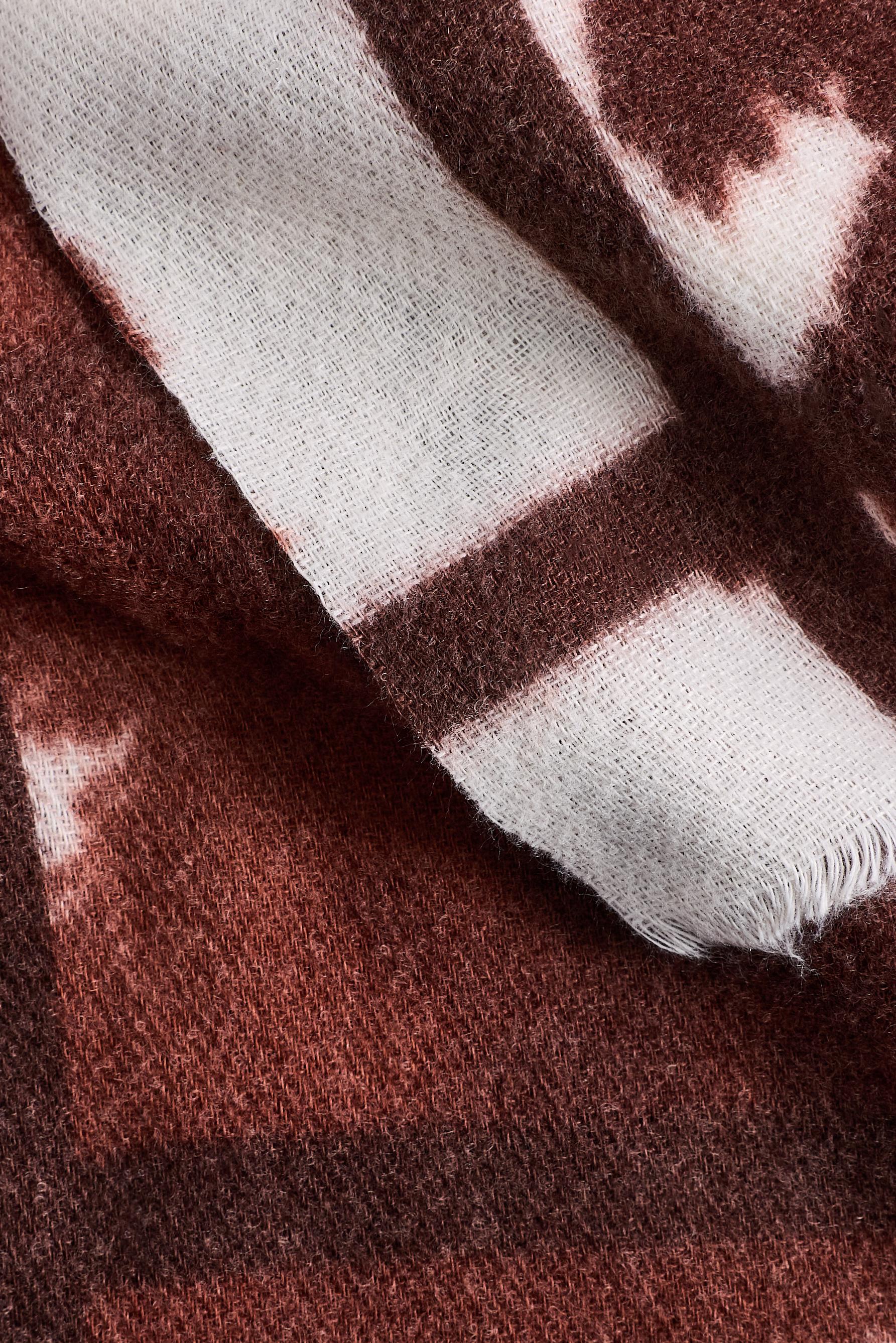 Cow print scarf — BROWN